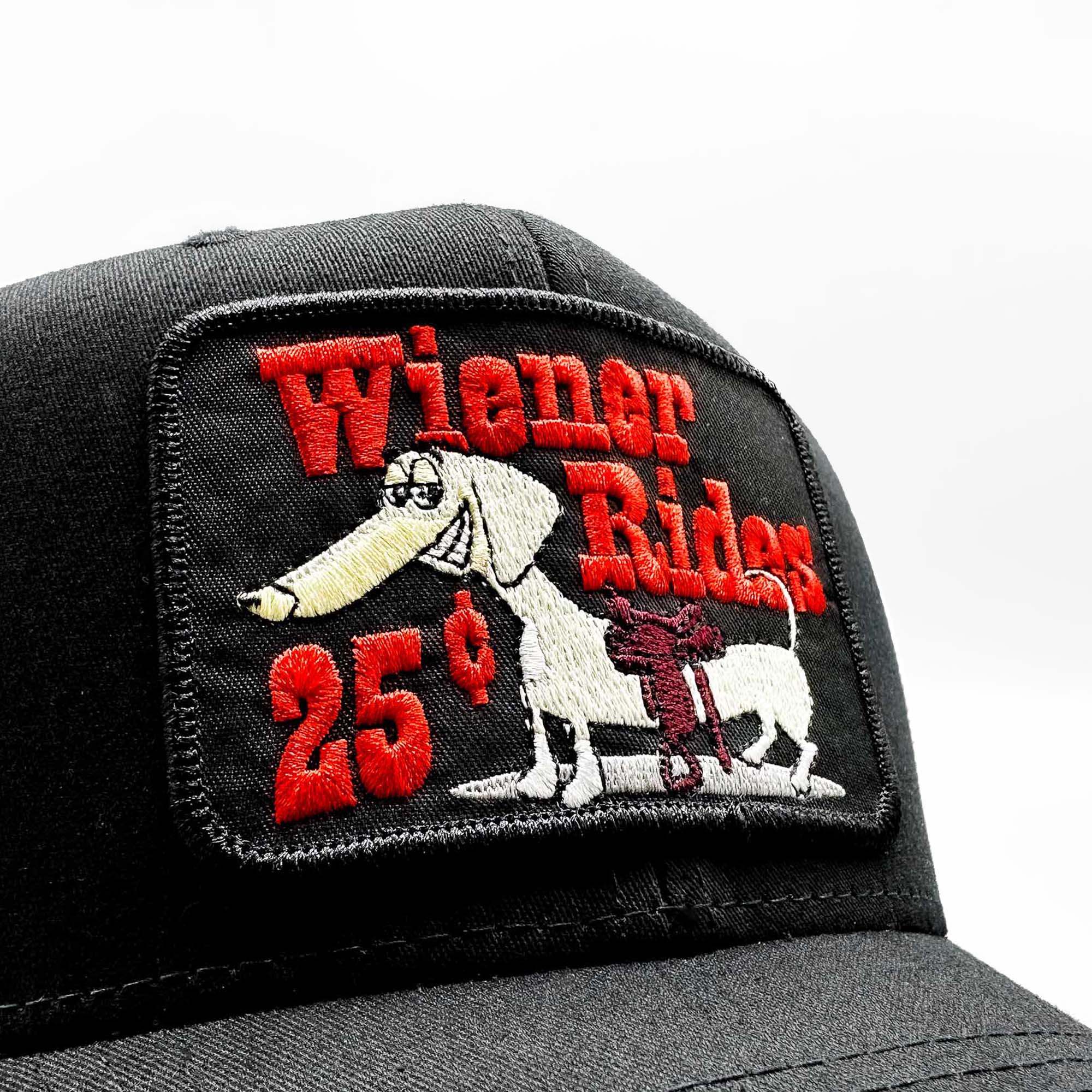 Wiener Rides 25 Cents Black Patch Hat - 0