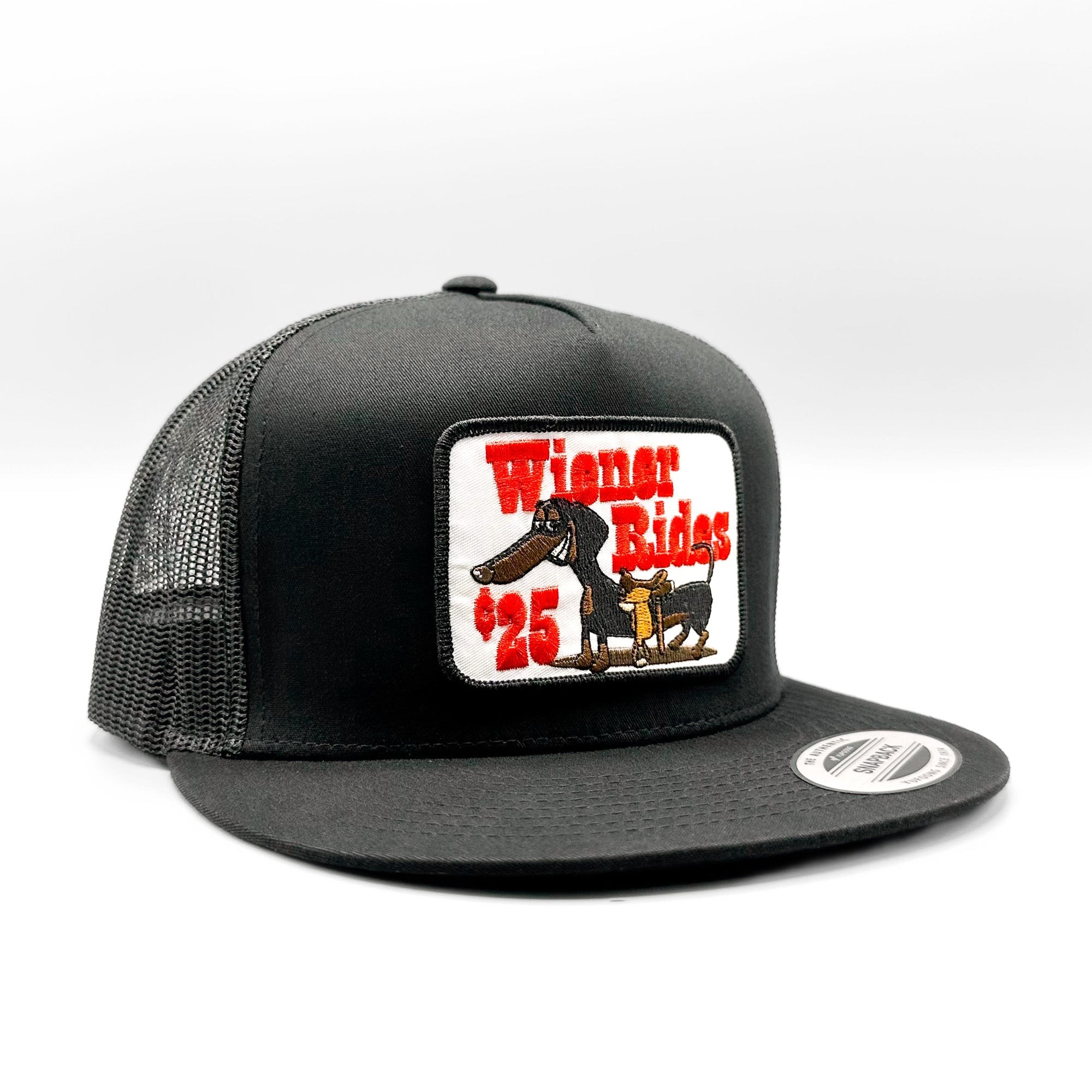 Wiener Rides 25 Cents Funny Patch Trucker Hat