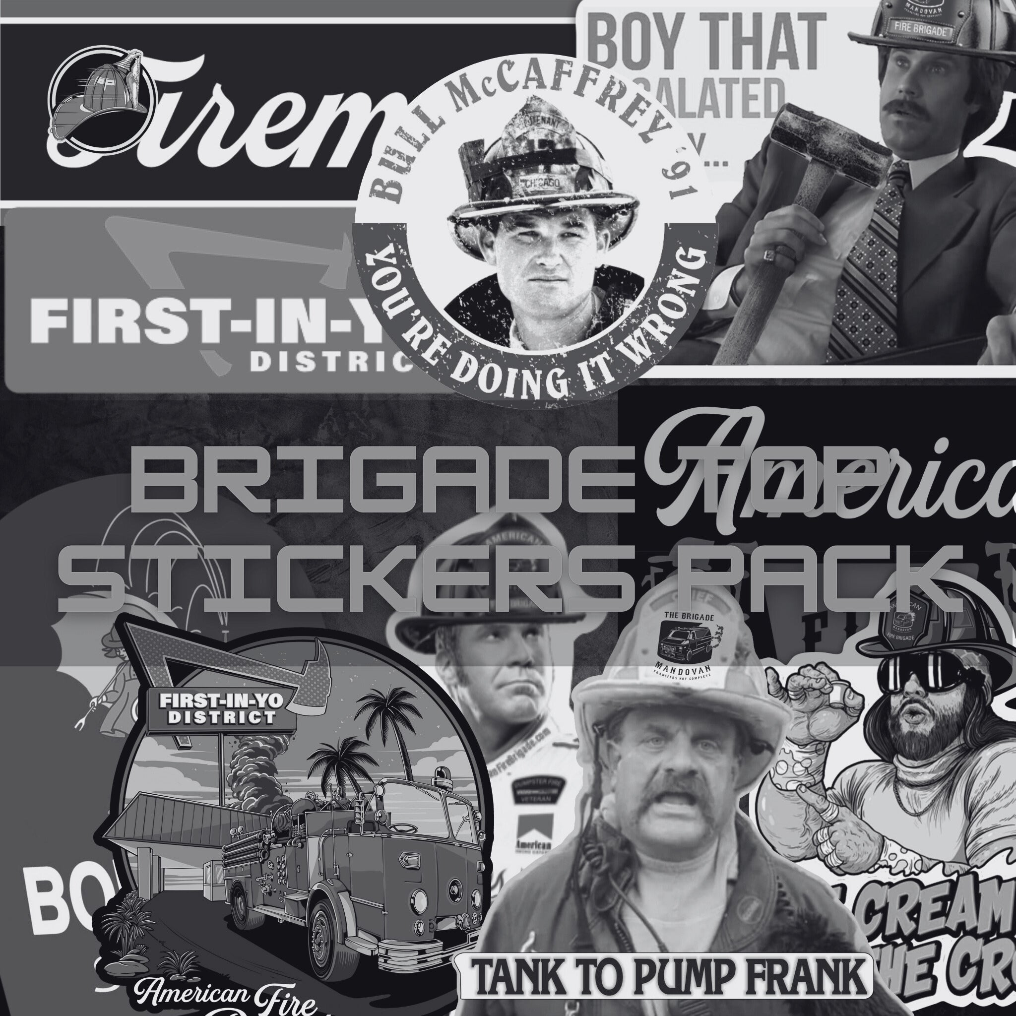 Brigade TOP Stickers 6 - Pack
