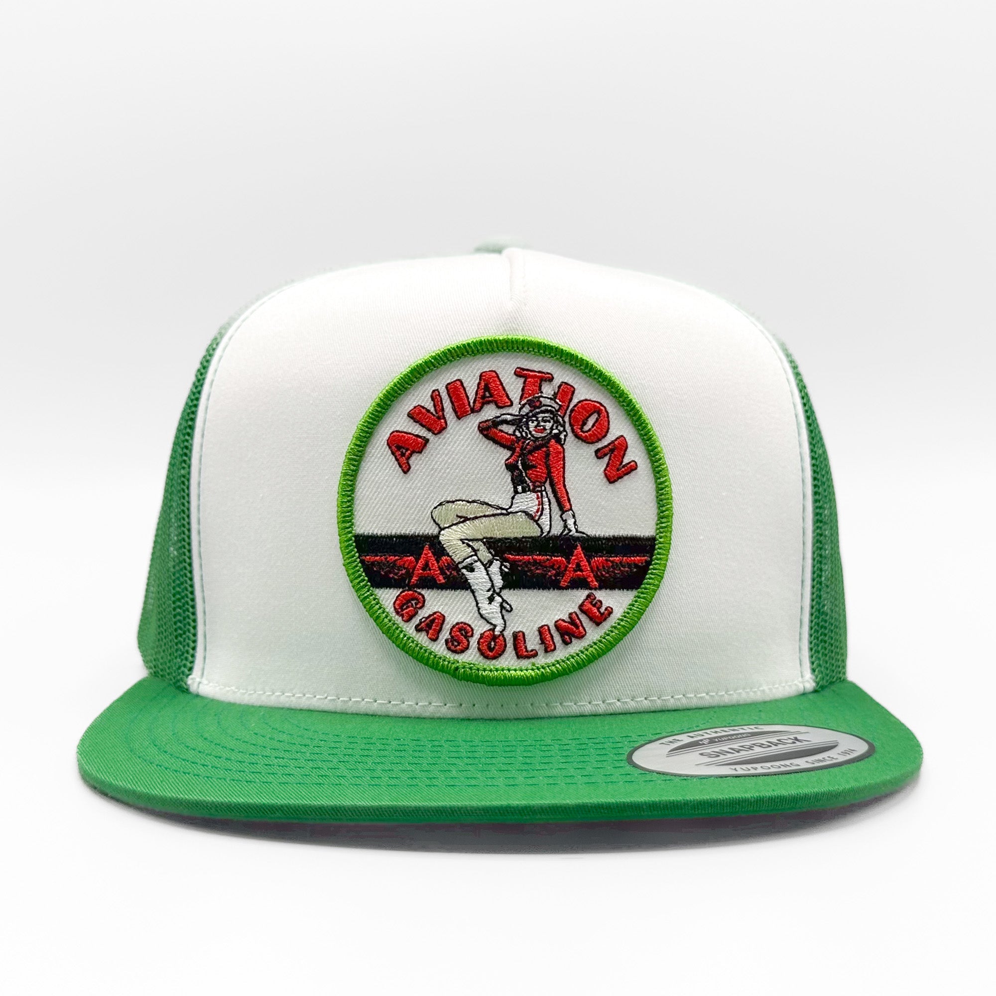 Aviation Gasoline Retro Pinup Trucker Hat