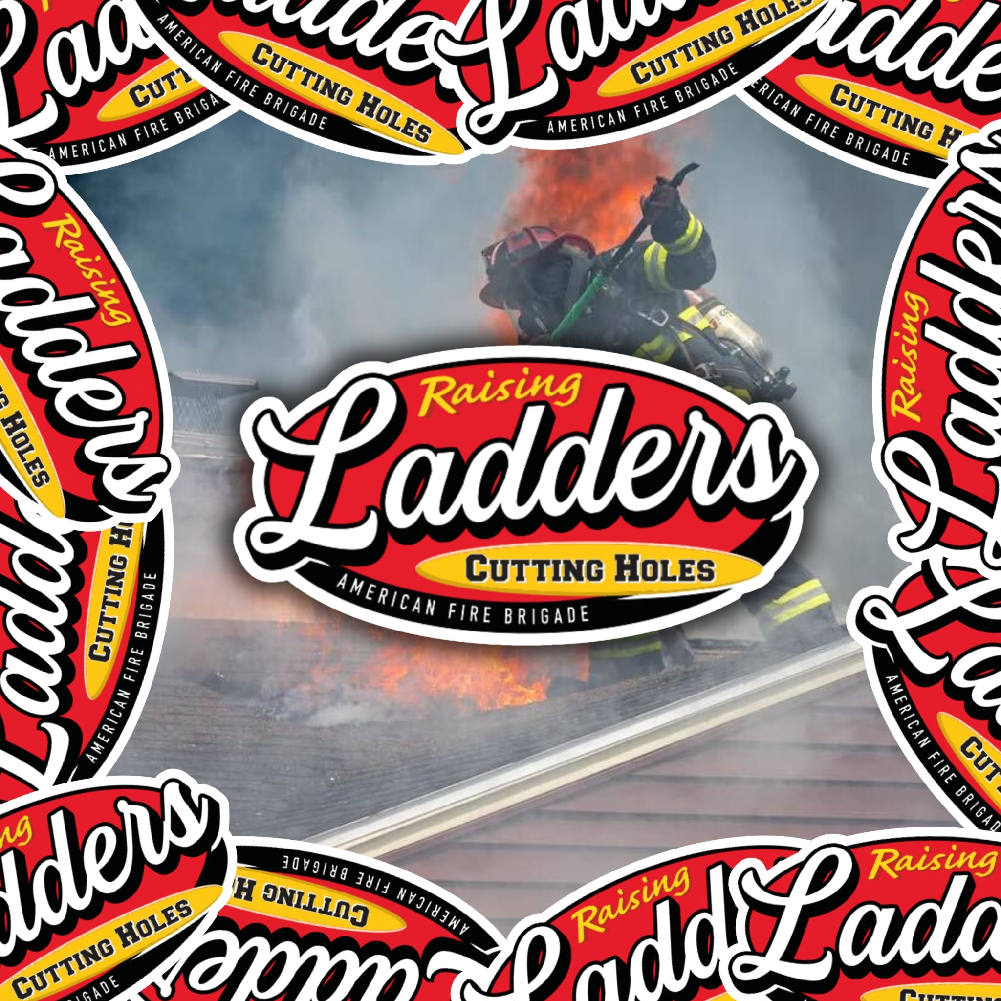 Raising Ladders Sticker | American Fire Brigade