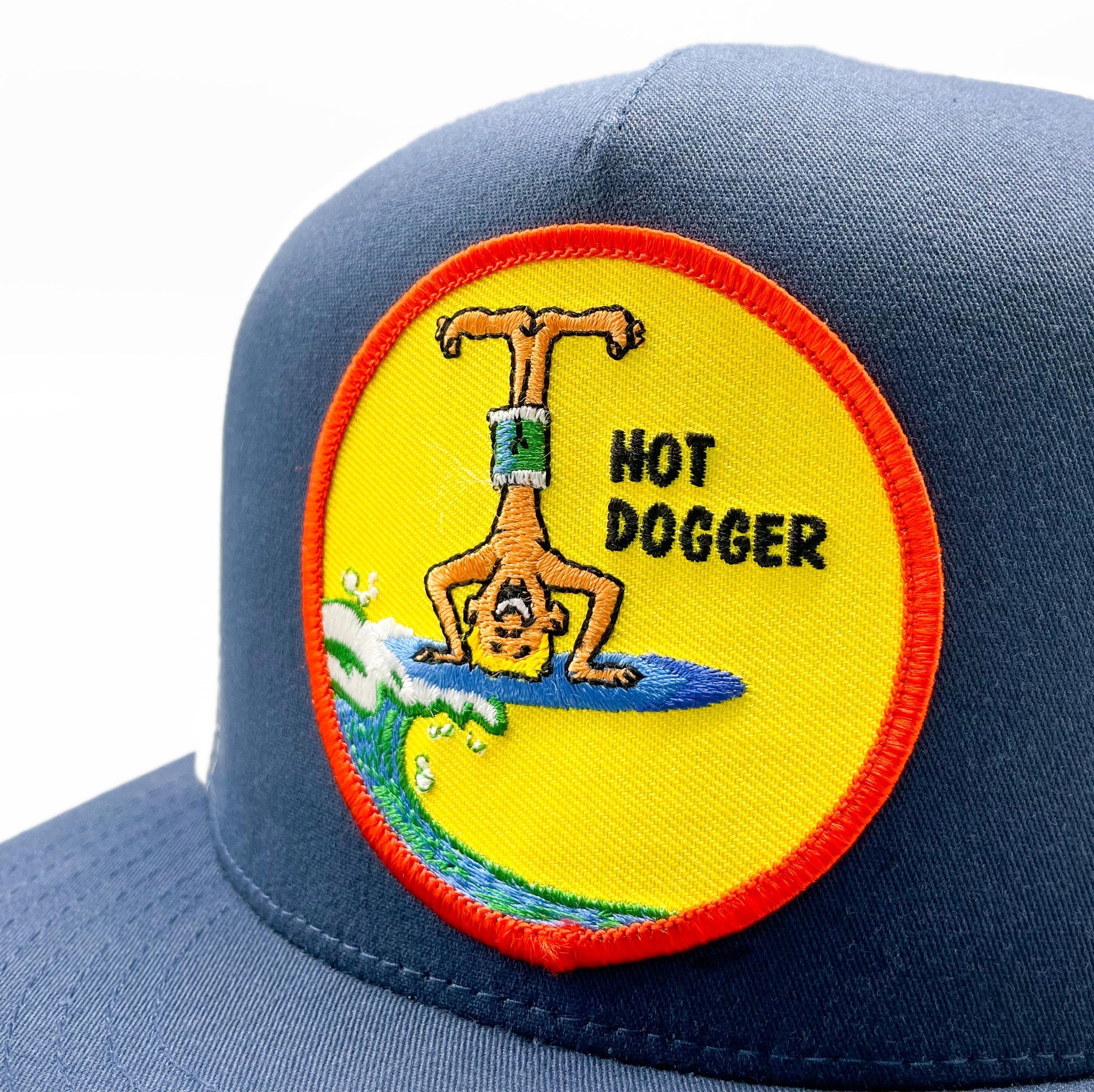 Hot Dogger Funny Retro Surfer Trucker Hat - 0