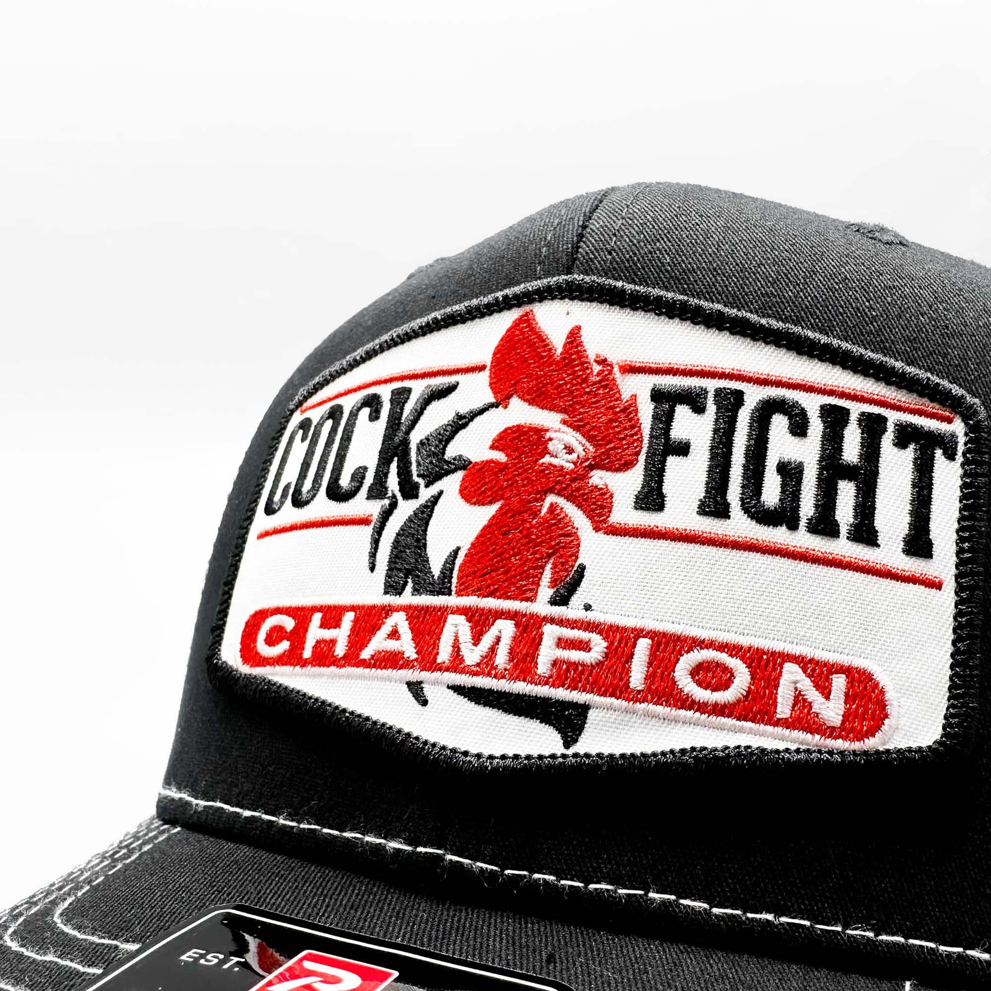 Cock Fighting Champion Trucker Hat - 0