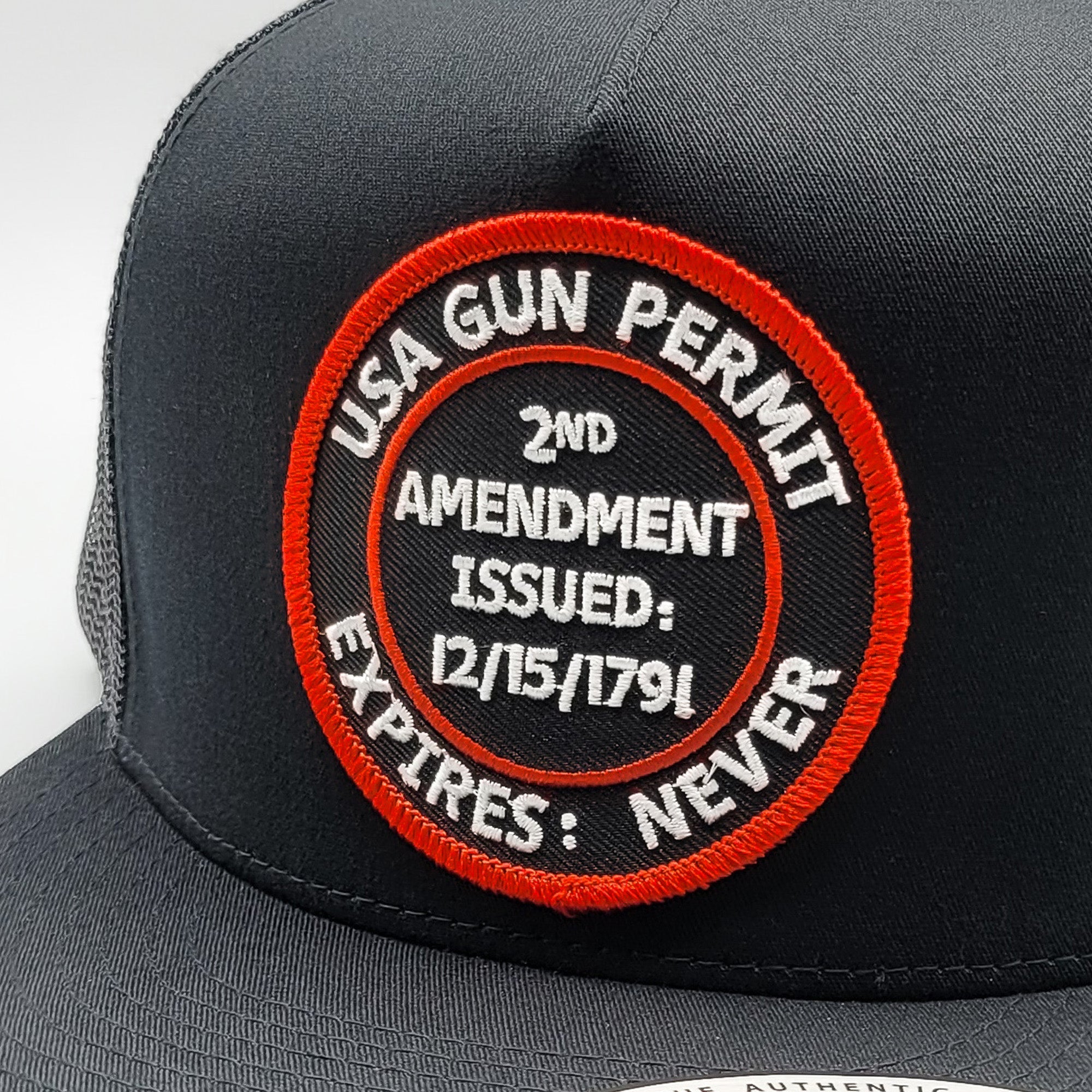 USA Gun Permit 2nd Amendment Trucker Hat - 0