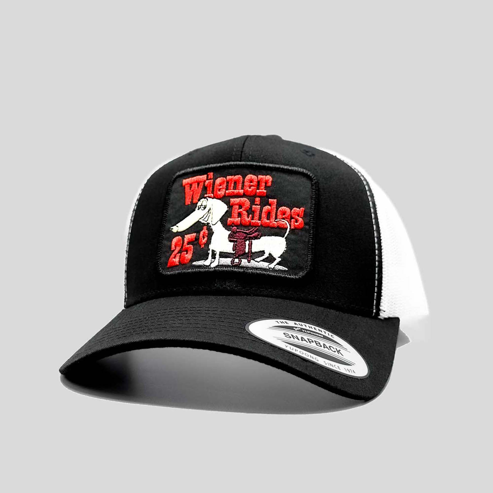 Wiener Rides 25 Cents Black Patch Hat