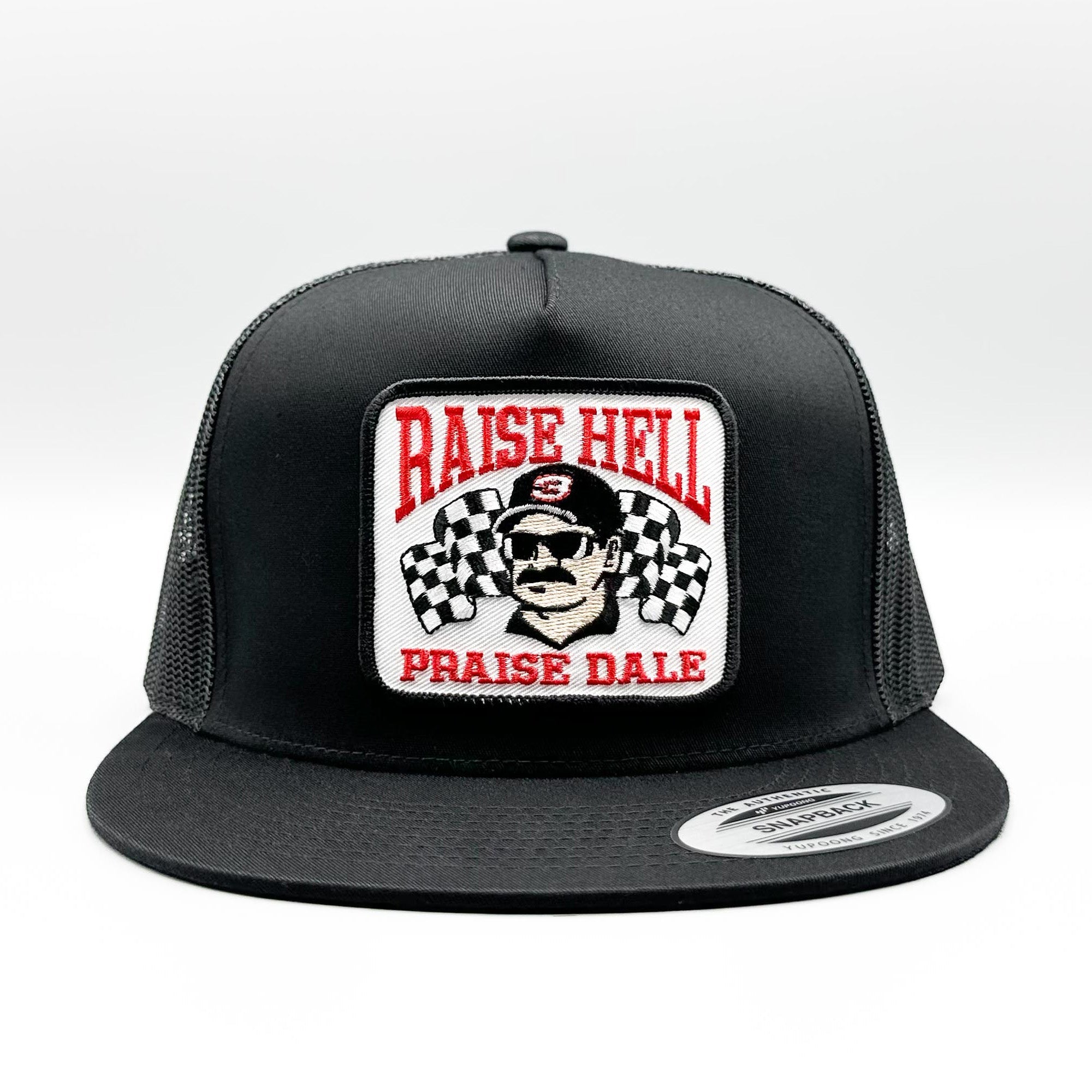 Raise Hell, Praise Dale Earnhardt "Vintage Truckers Original" Trucker Hat