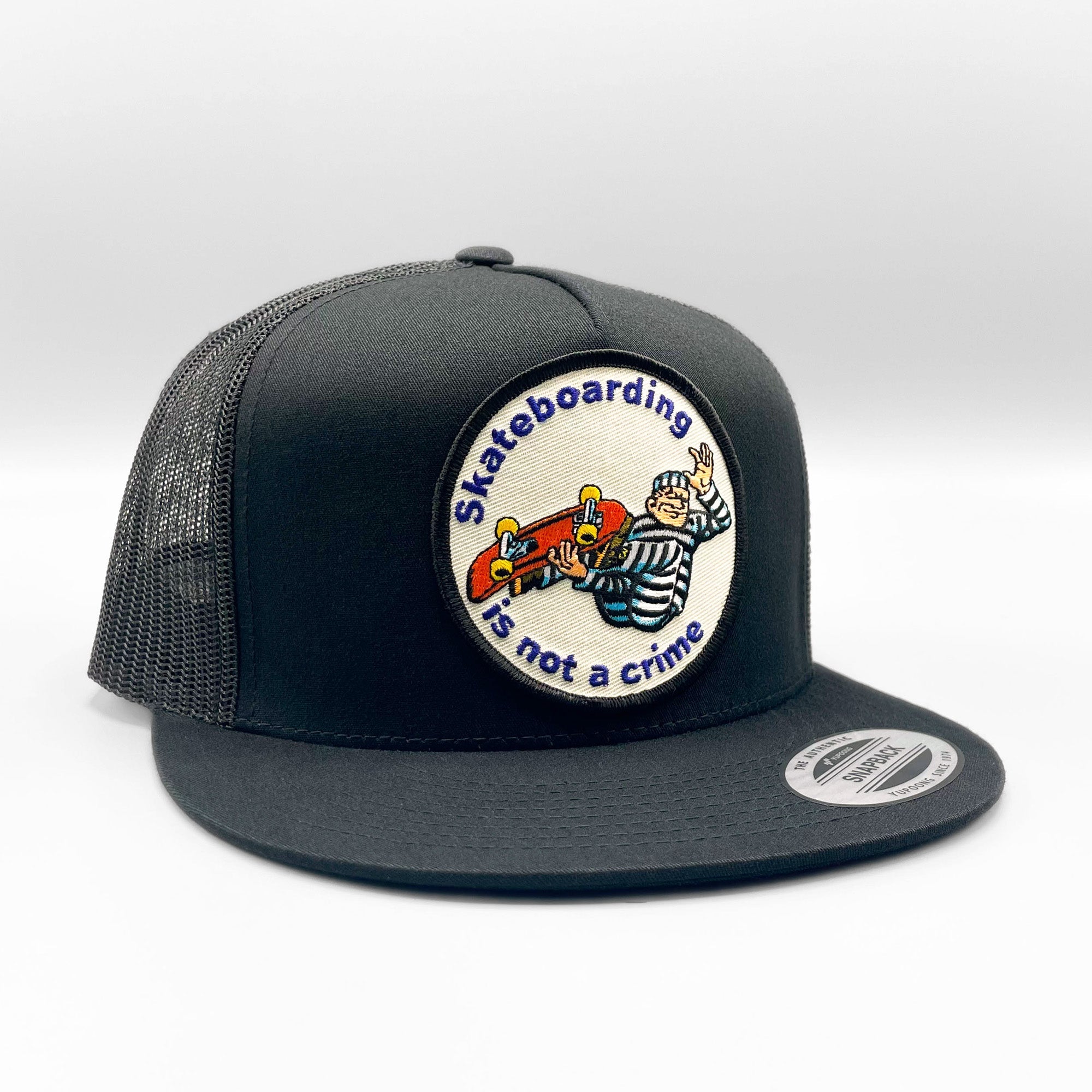 Skateboarding is not a Crime Retro Trucker