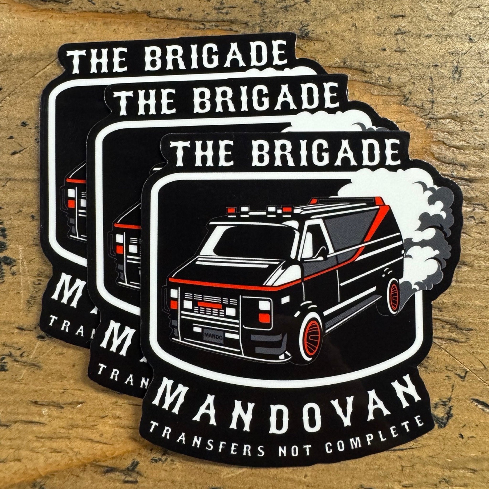 MV1 Original Sticker (HELMET SIZE) | American Fire Brigade
