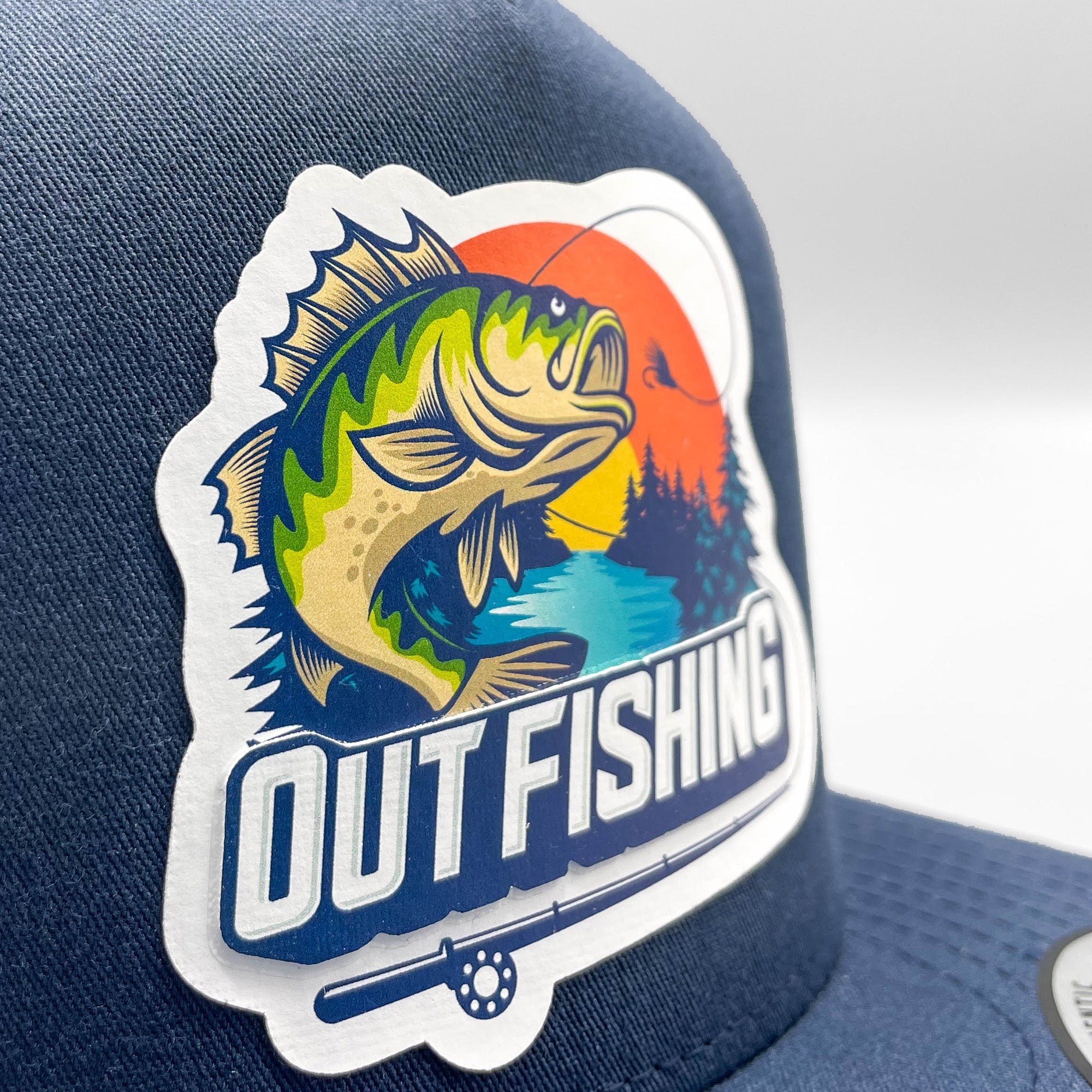 Out Bass Fishing Retro Trucker - 0