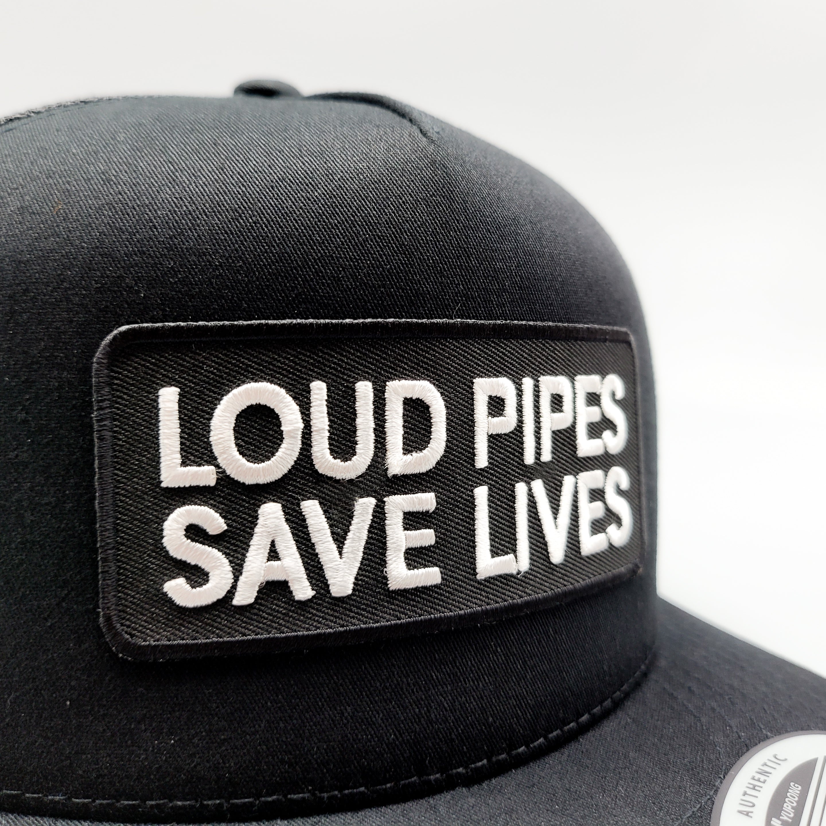 Loud Pipes Biker Trucker Hat - 0