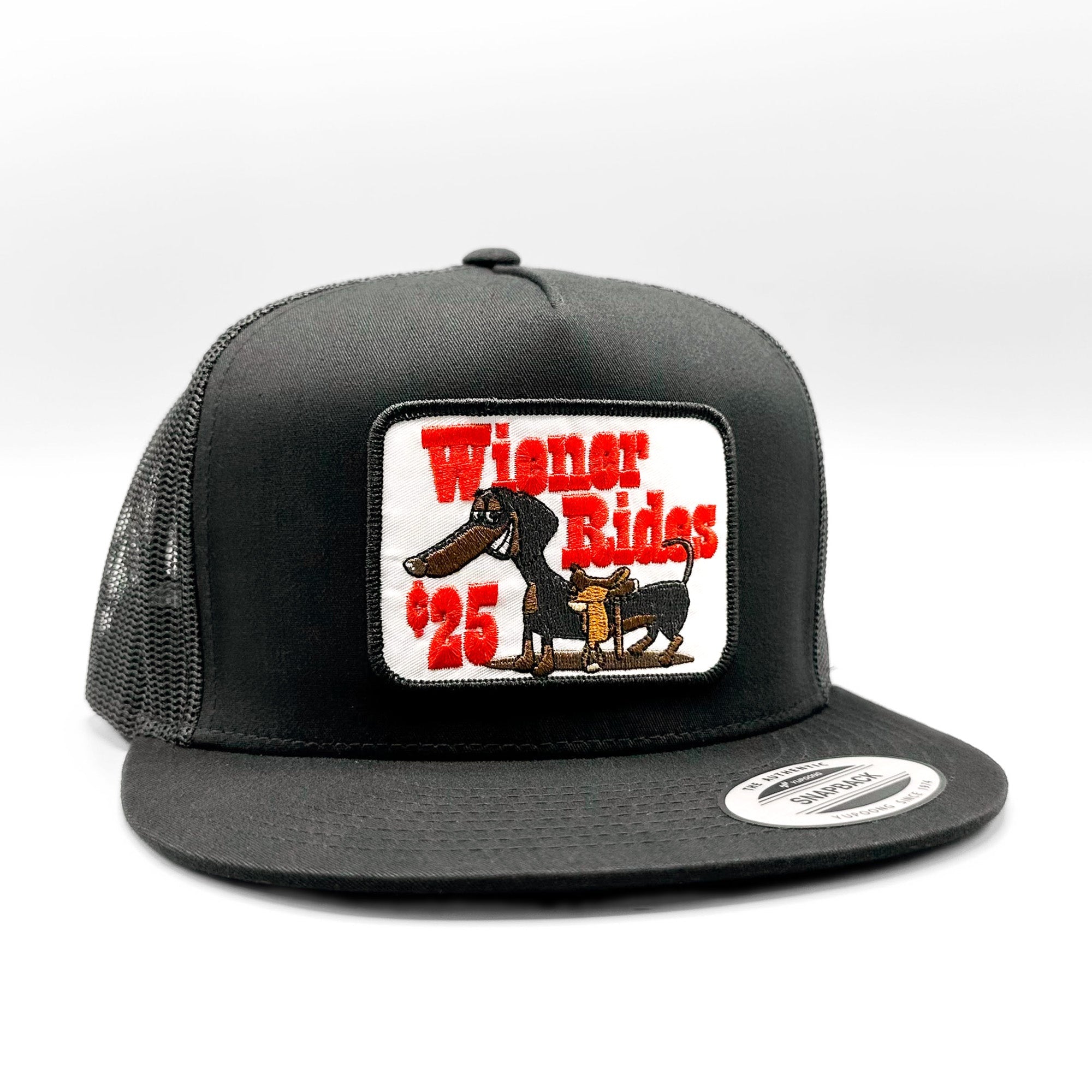 Wiener Rides 25 Cents Funny Patch Trucker Hat