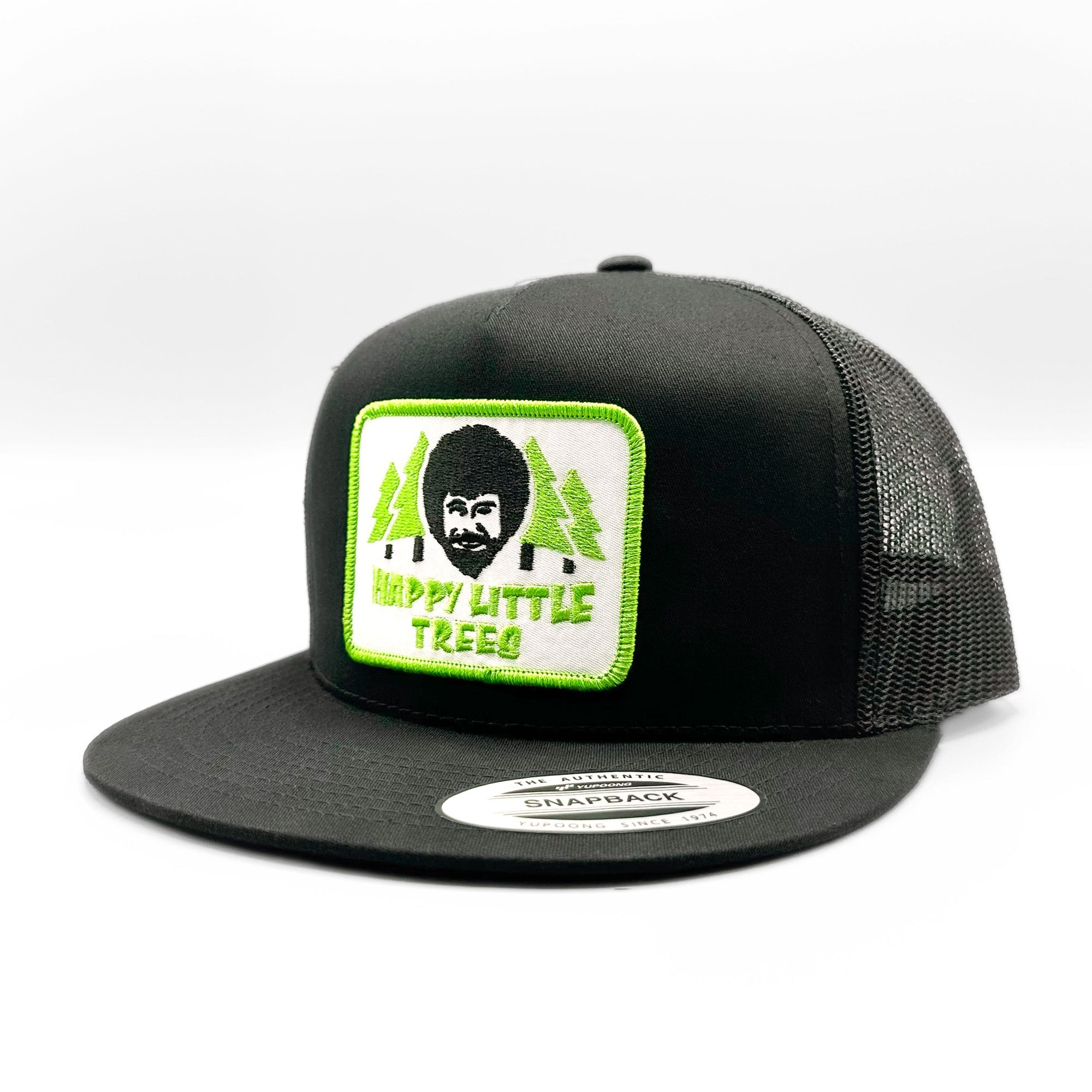 Bob Ross Happy Little Trees Retro 80s Trucker