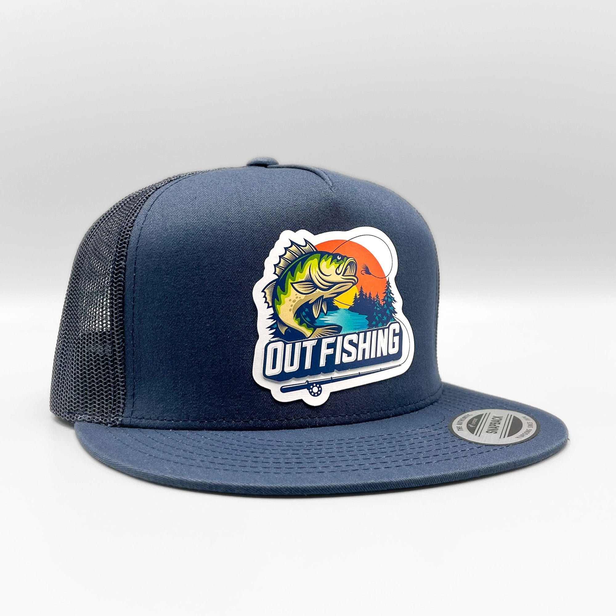 Out Bass Fishing Retro Trucker