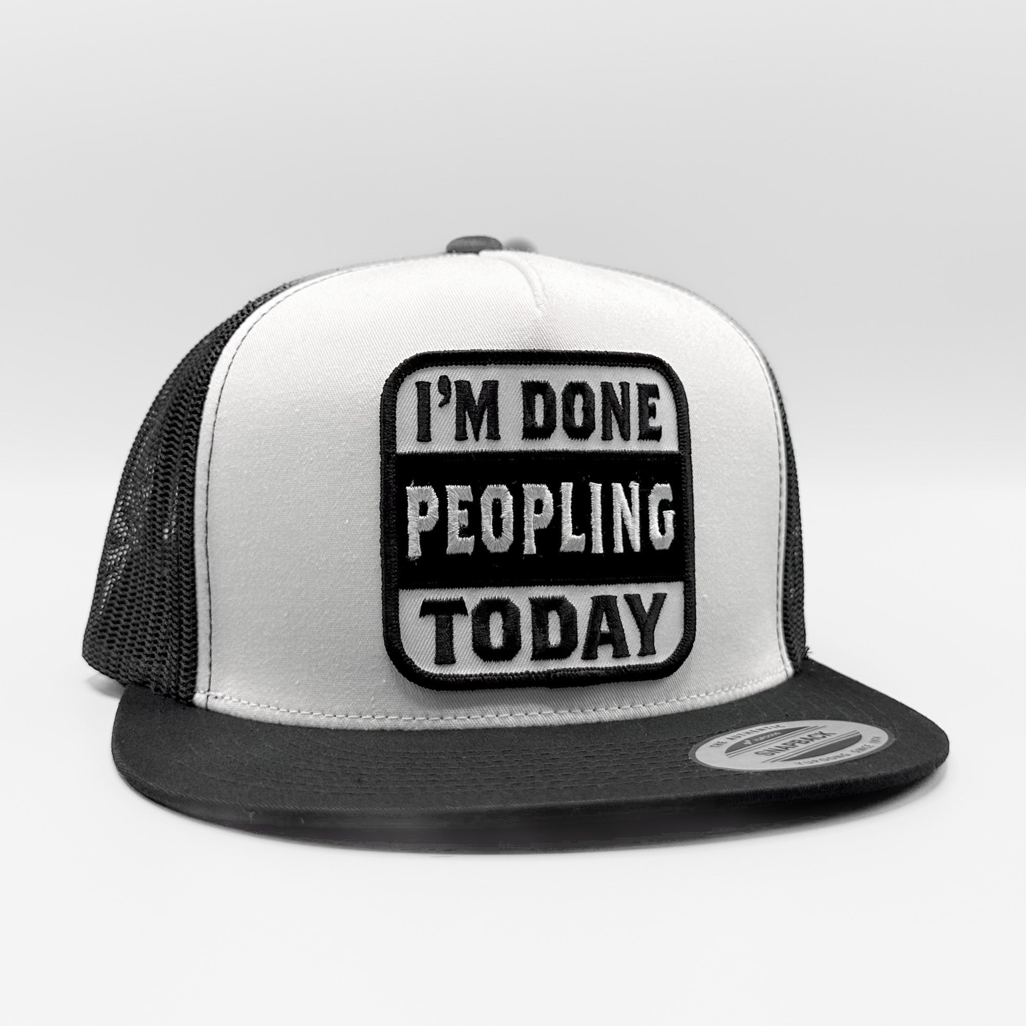 I'm Done Peopling Trucker Hat