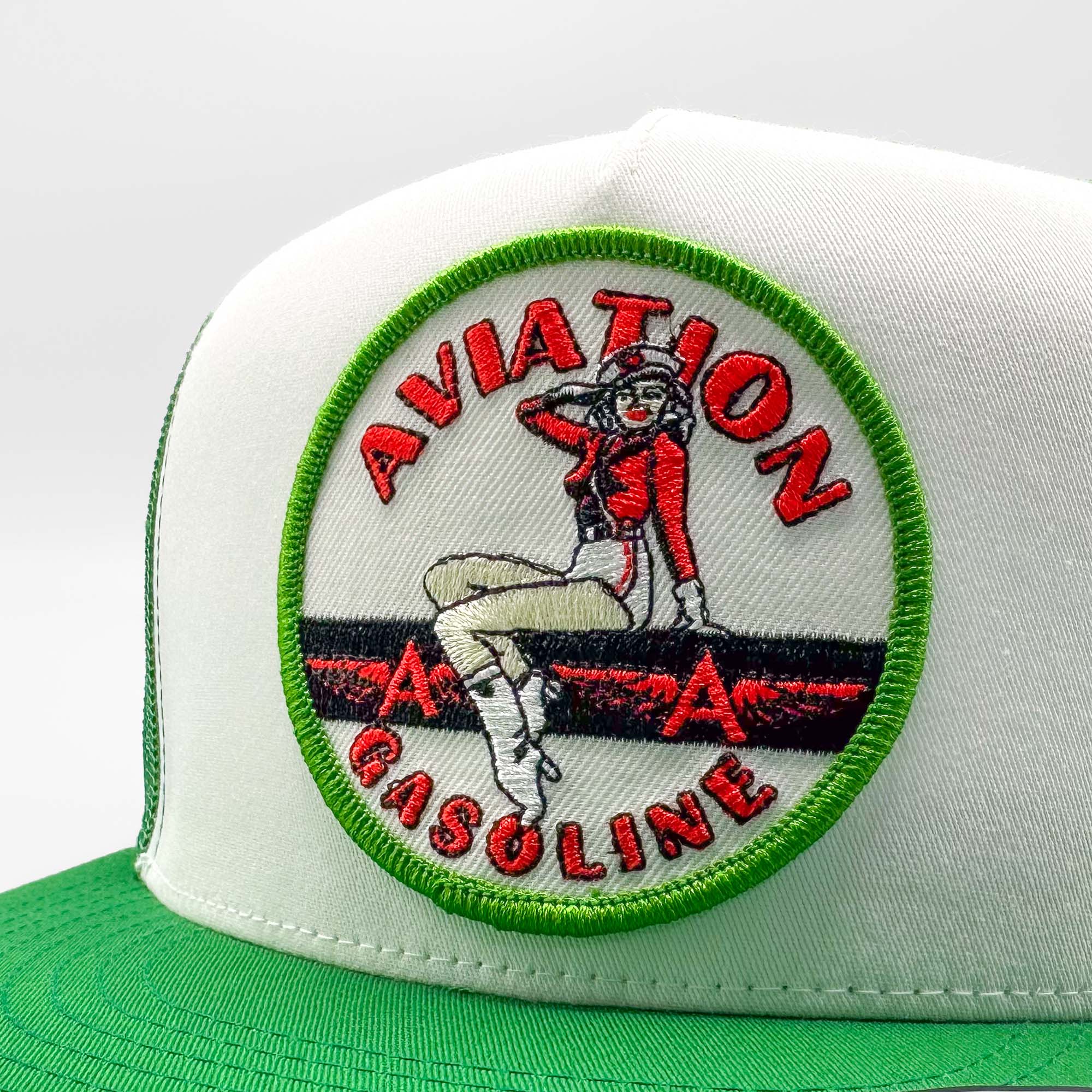 Aviation Gasoline Retro Pinup Trucker Hat - 0