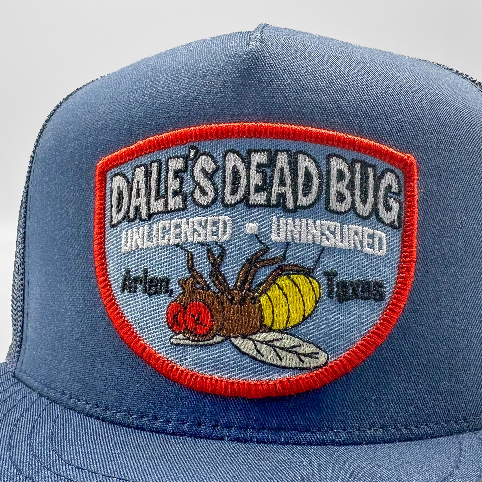 Dale's Dead Bug Unlicensed, Uninsured King of the Hill Trucker Hat - 0