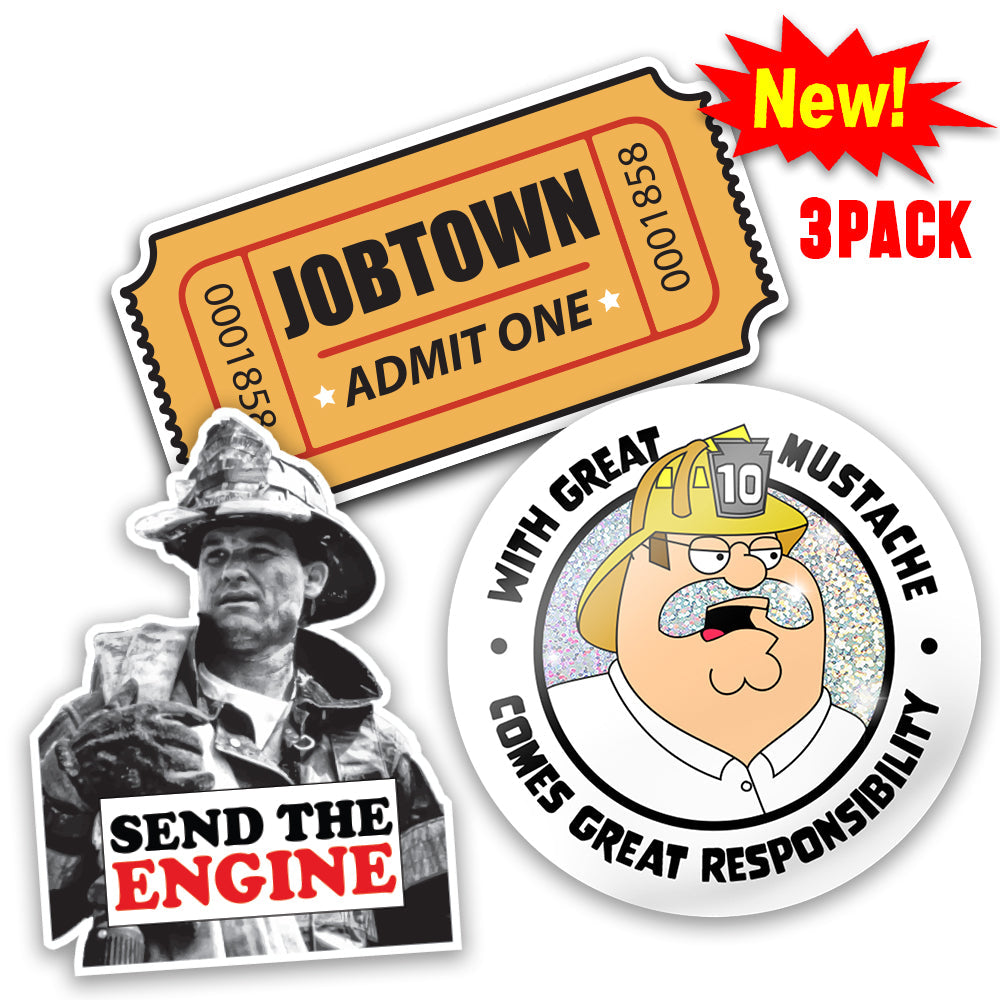 Ultra Firefighter Sticker 3 Pack