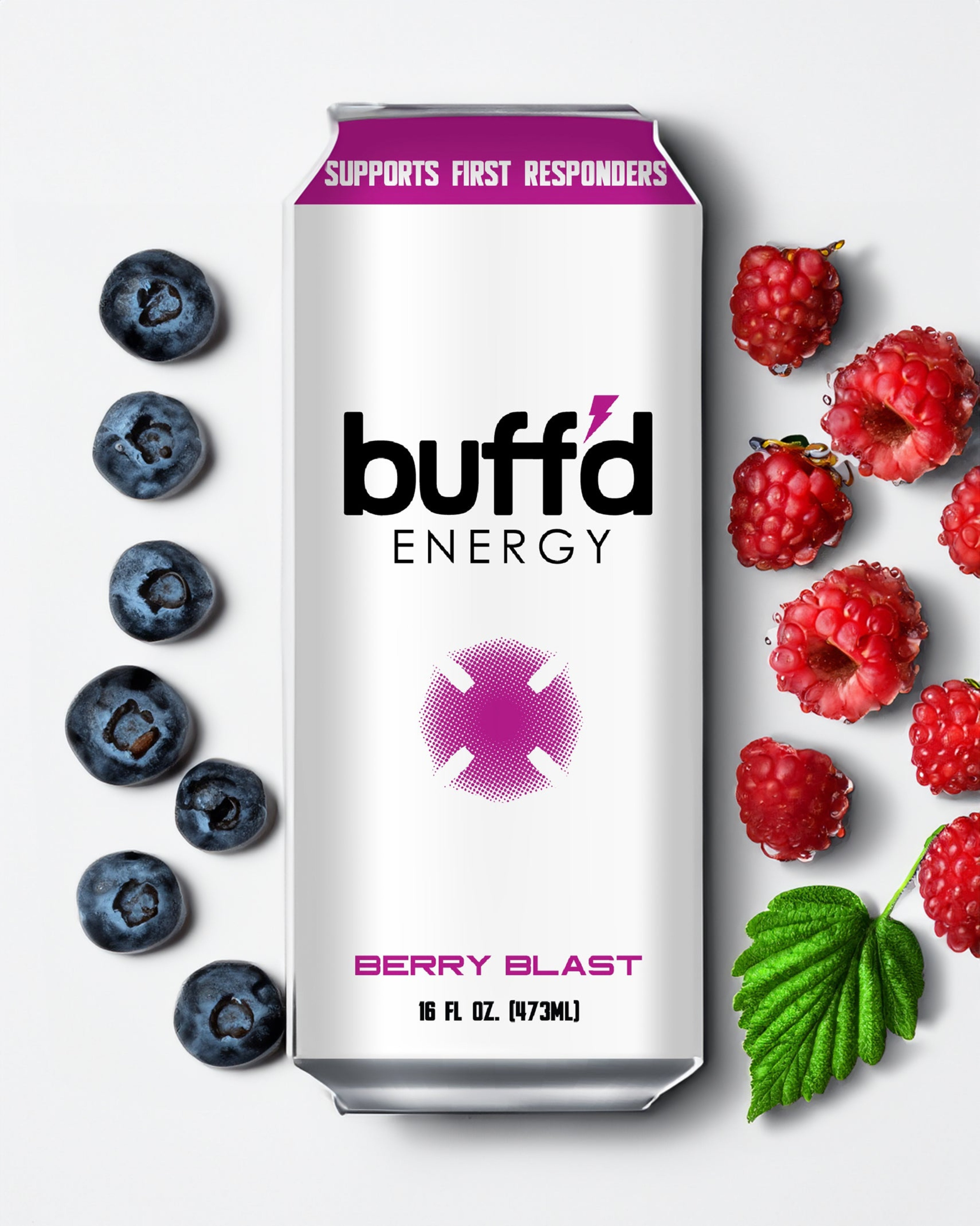 Buff'd Energy Berry Blast 12 Pack