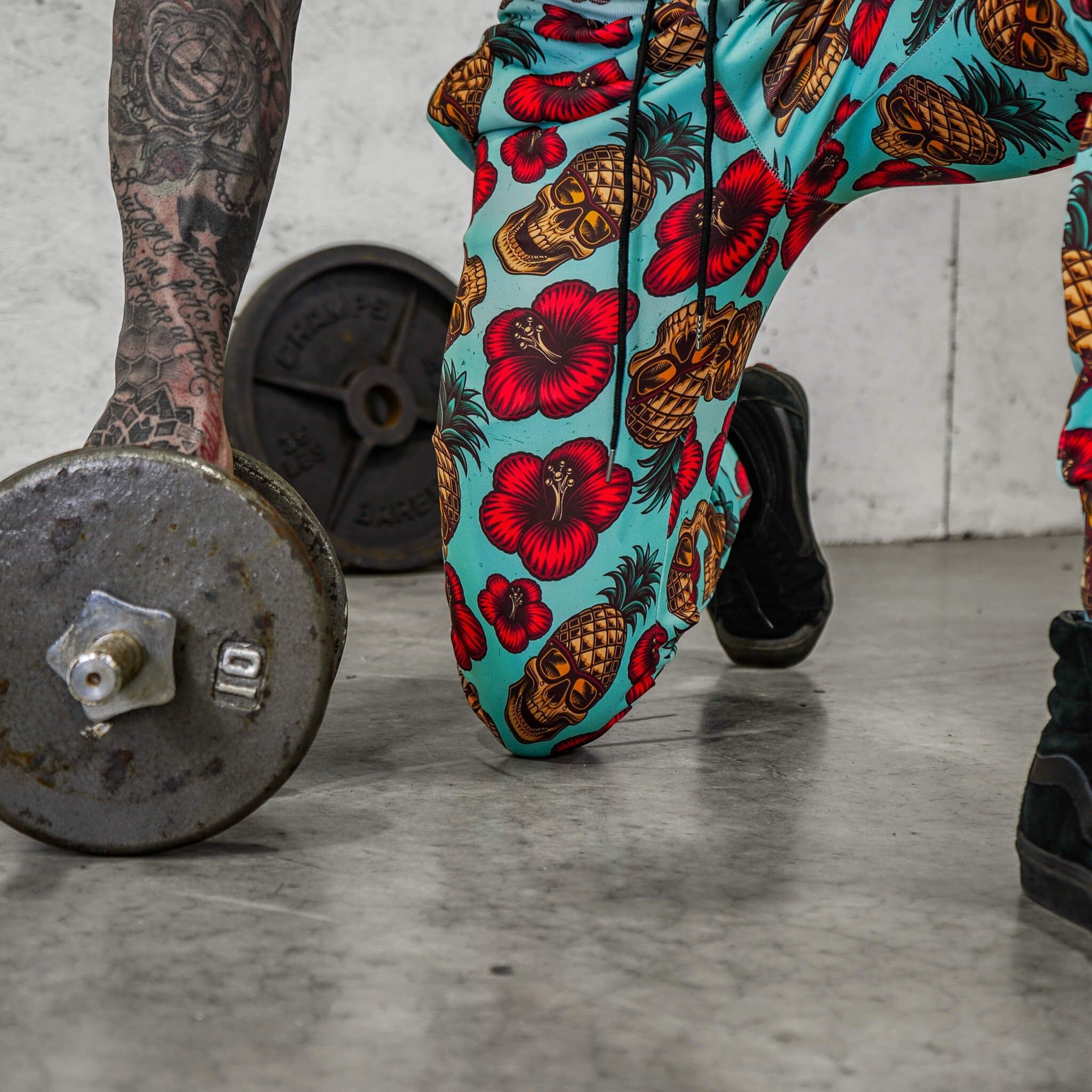 RELAXED FIT ATHLETIC MIDWEIGHT JOGGERS | TEAL PINEAPPLE EXPRESS