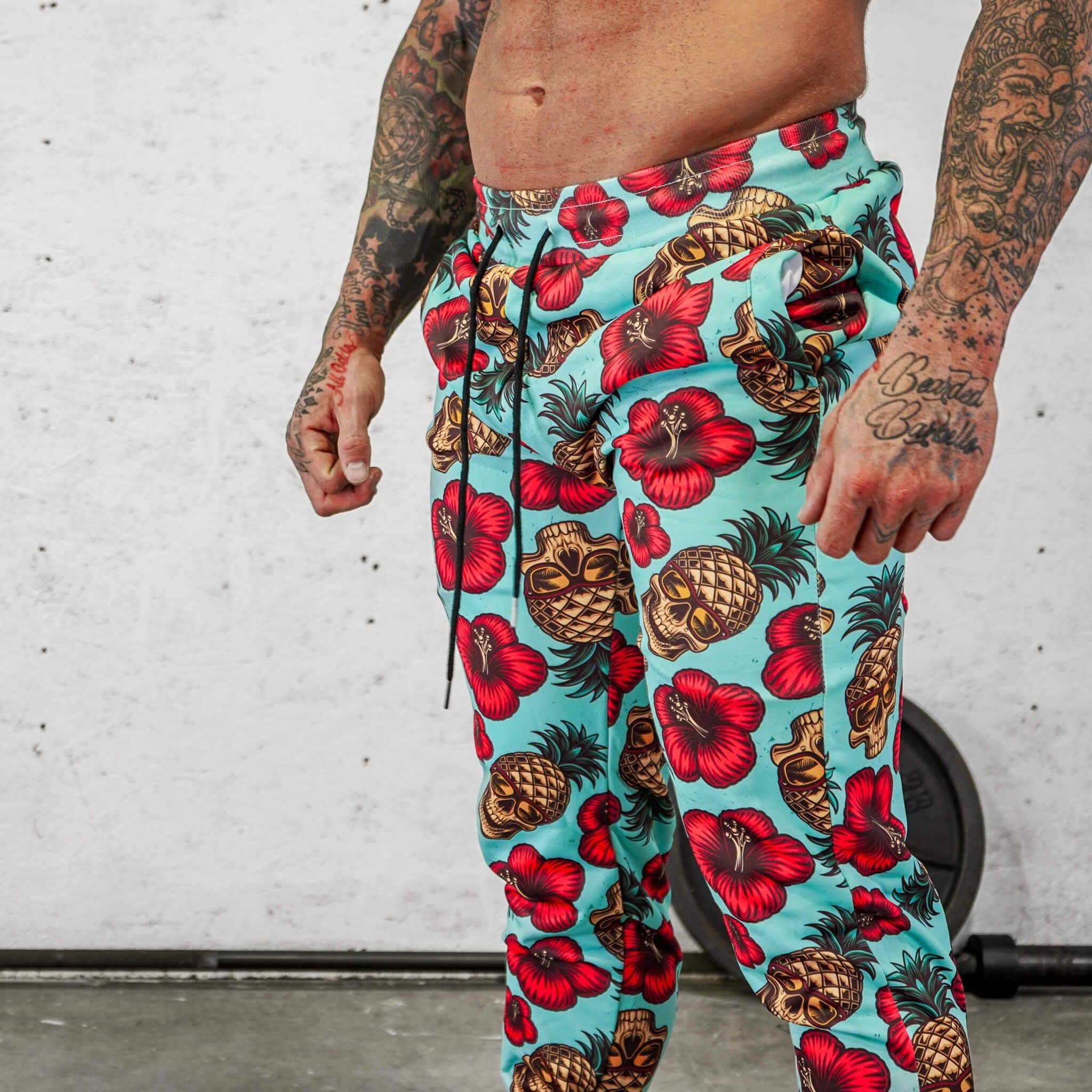 RELAXED FIT ATHLETIC MIDWEIGHT JOGGERS | TEAL PINEAPPLE EXPRESS - 0