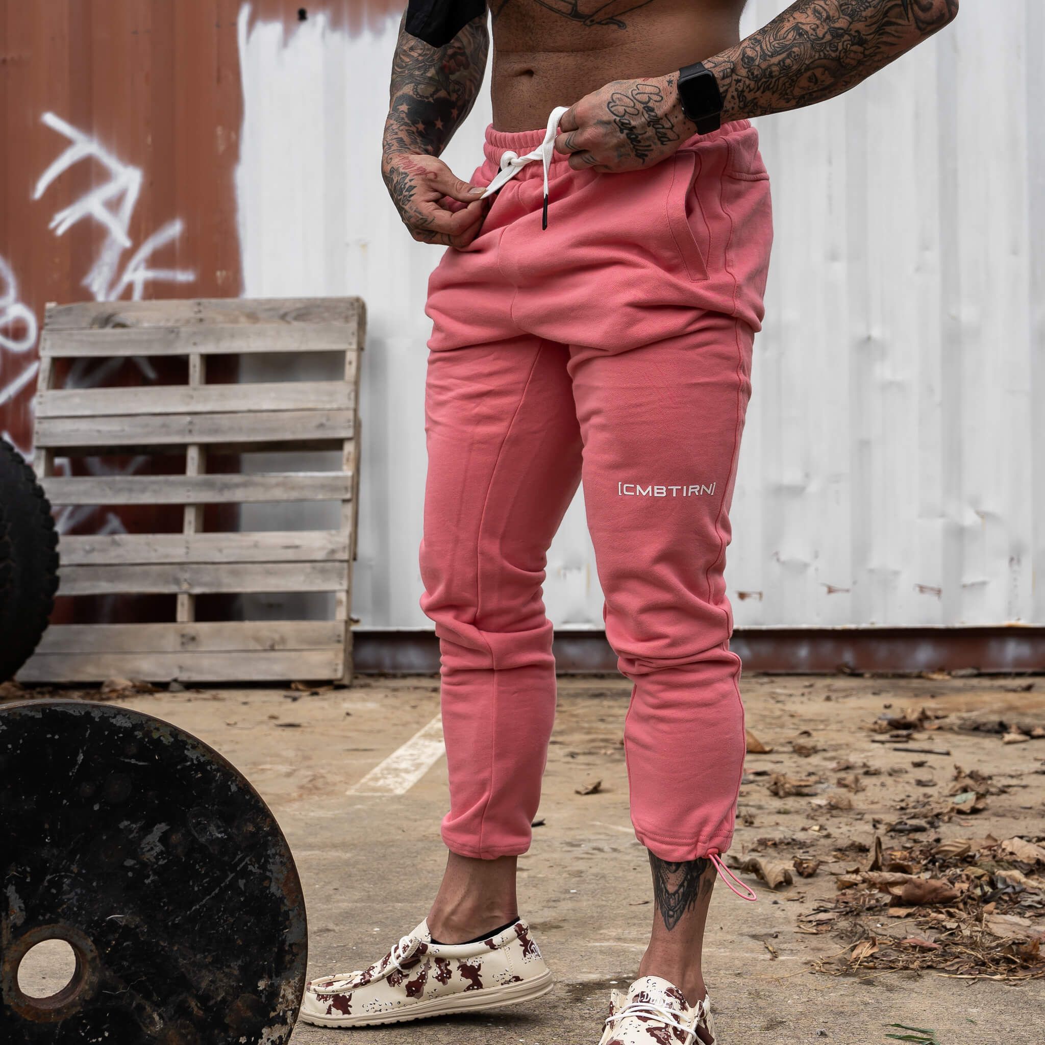 MEN'S PERFORMANCE ADJUSTABLE HEAVYWEIGHT JOGGERS | SALMON PINK - 0