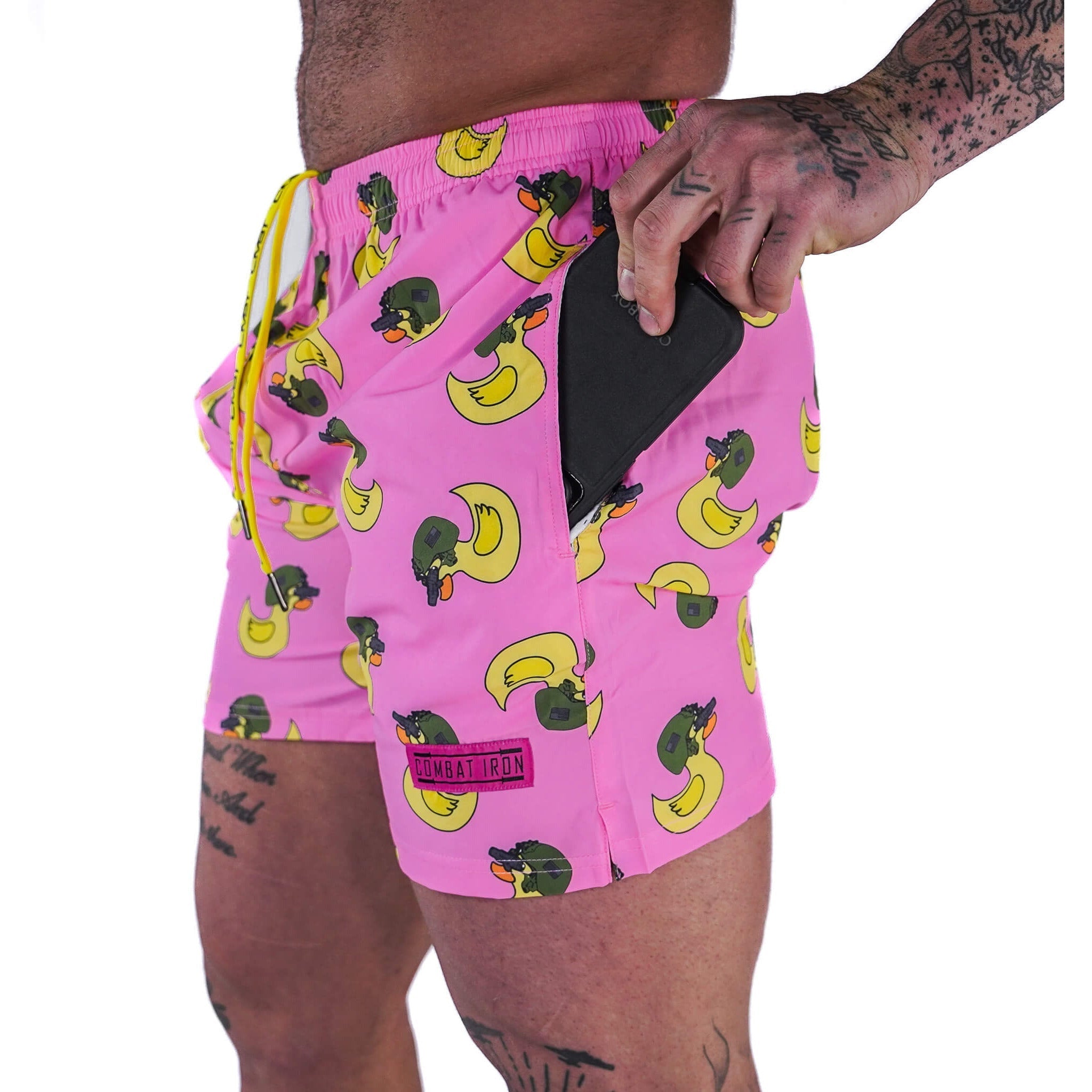 Men's Performance Training Shorts V3 | 5.5" Inseam | Pink Tactiduck