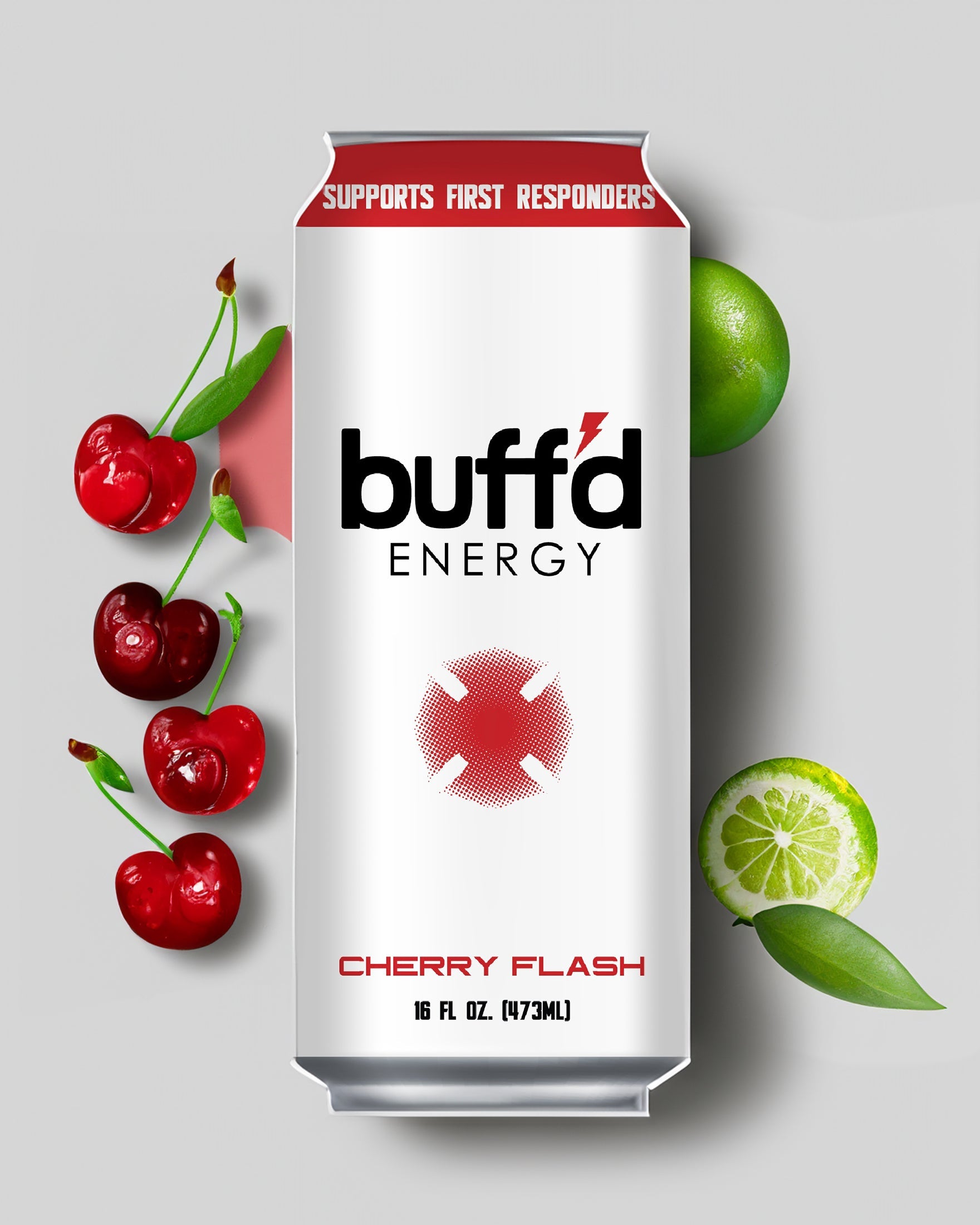 Buff'd Energy Cherry Flash 12 Pack