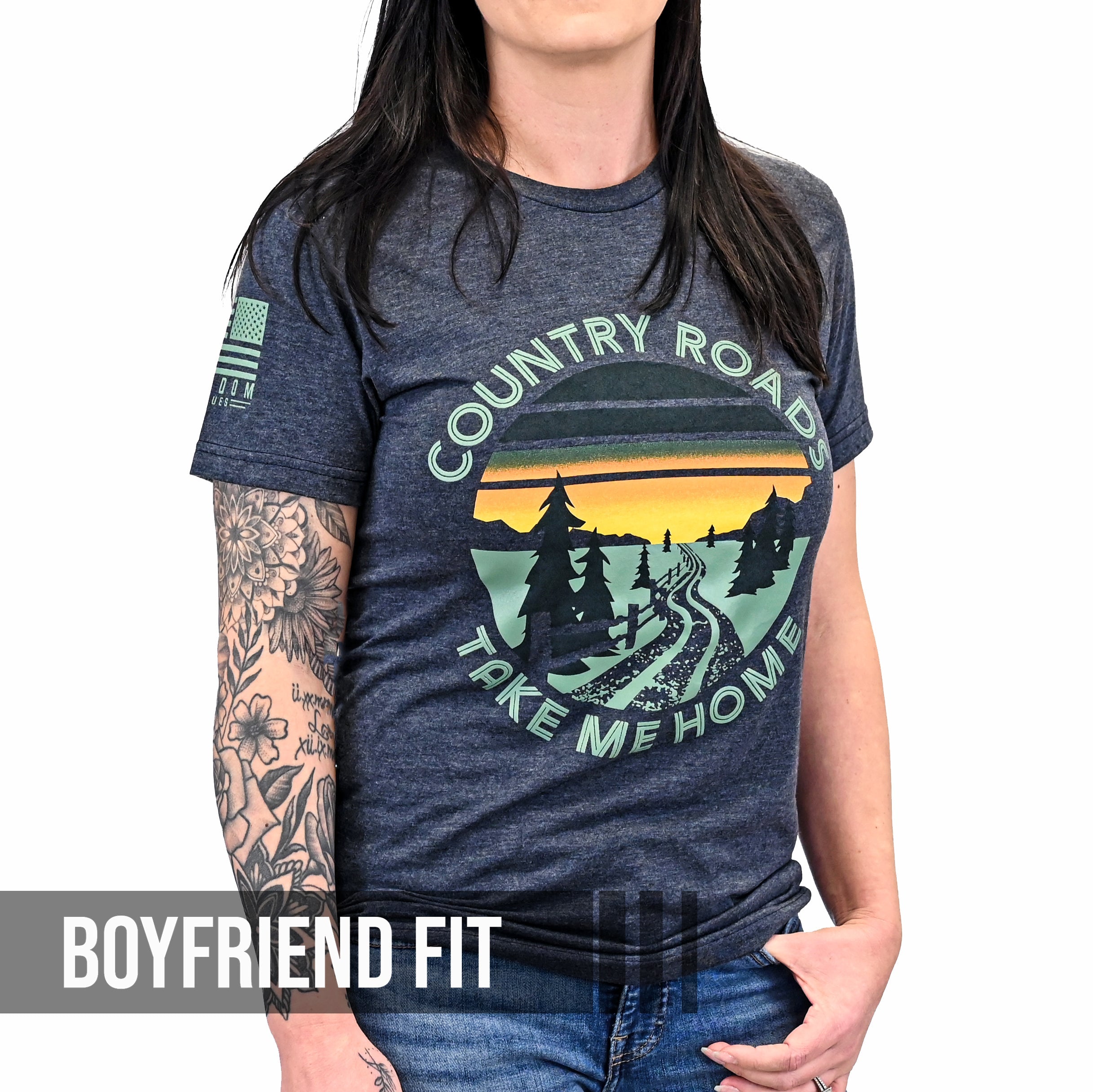 Women's Country Roads Boyfriend Fit T-Shirt