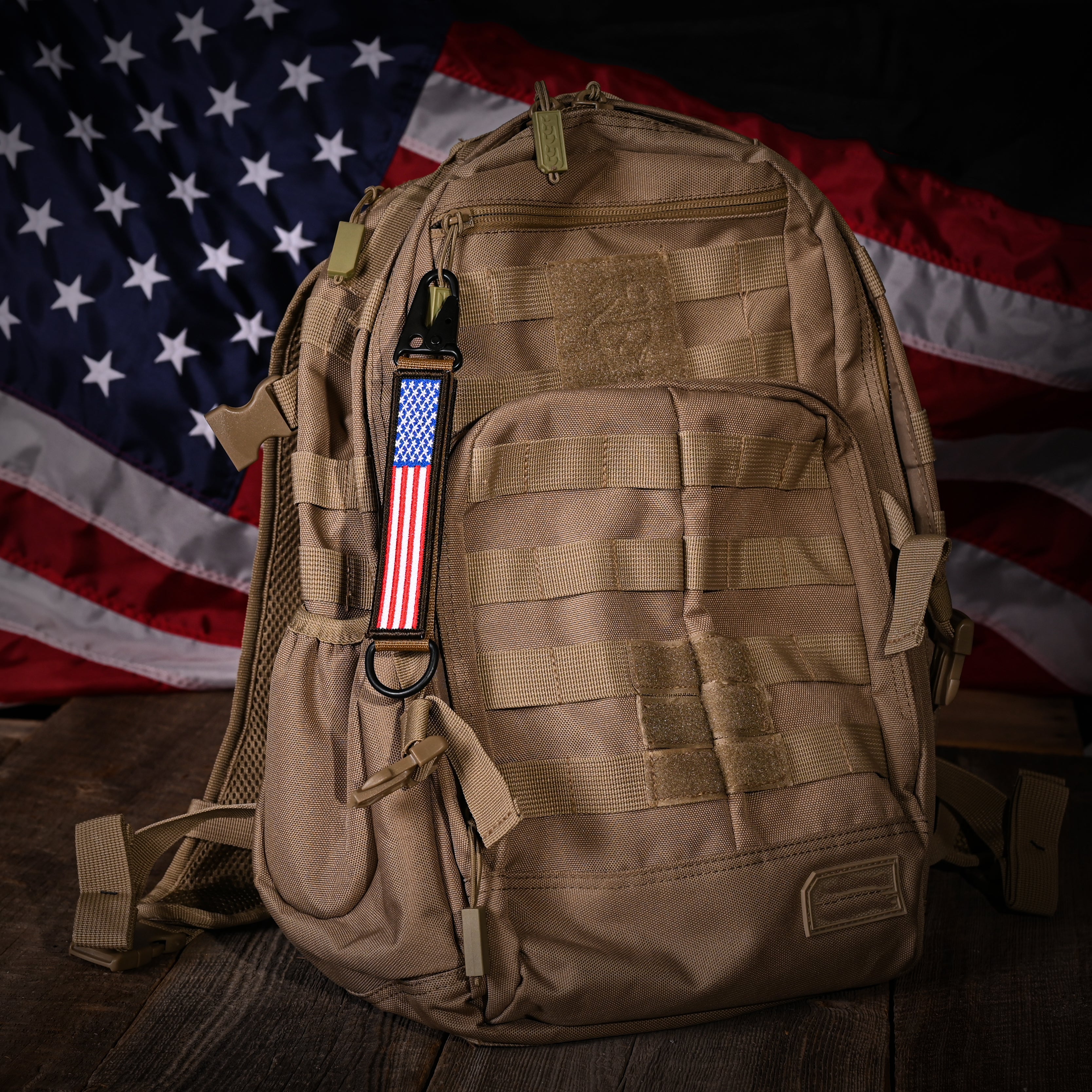 American Made Heavy Duty Tactical Keychain - Patriot