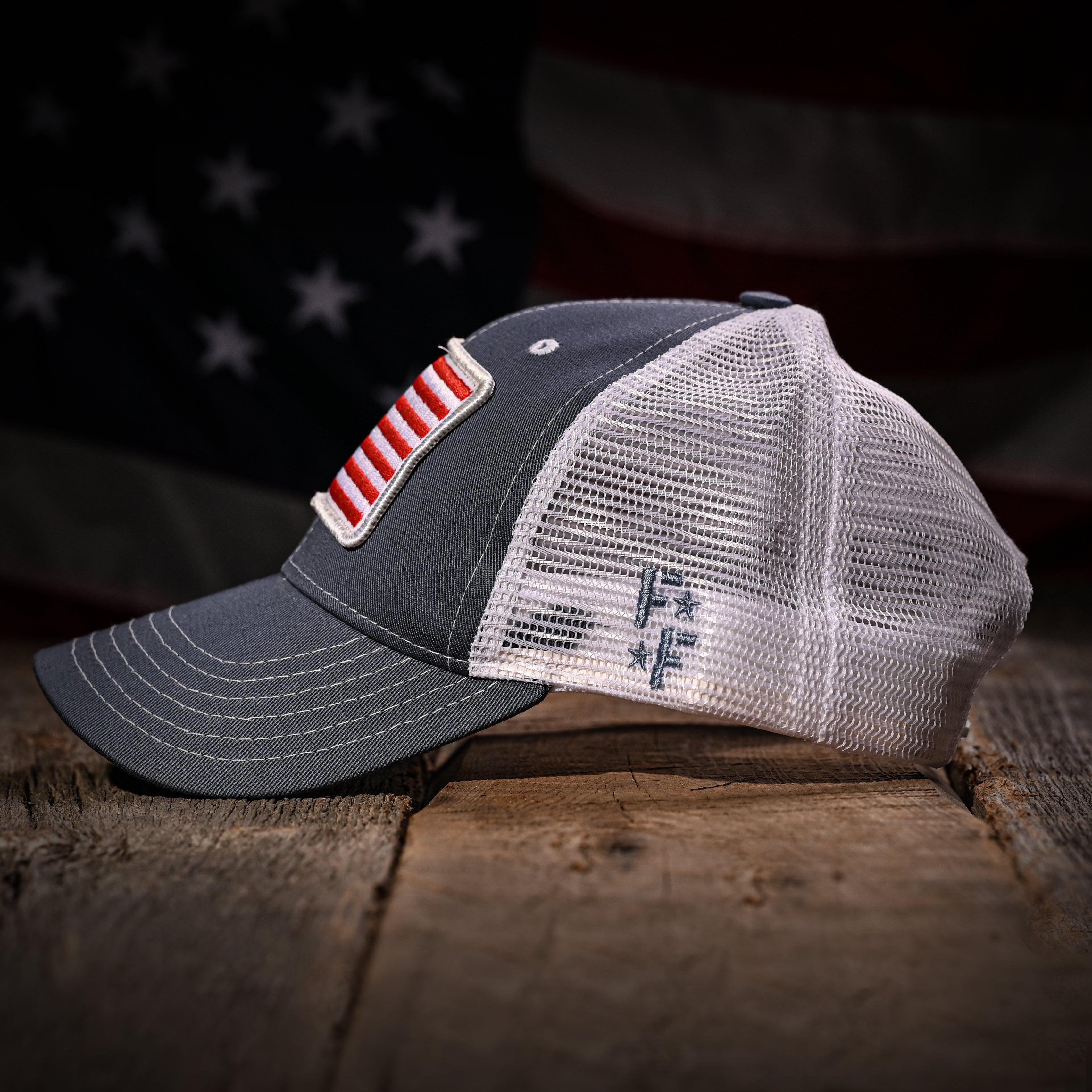 Slate & White Mesh-Back Trucker Hat - 0