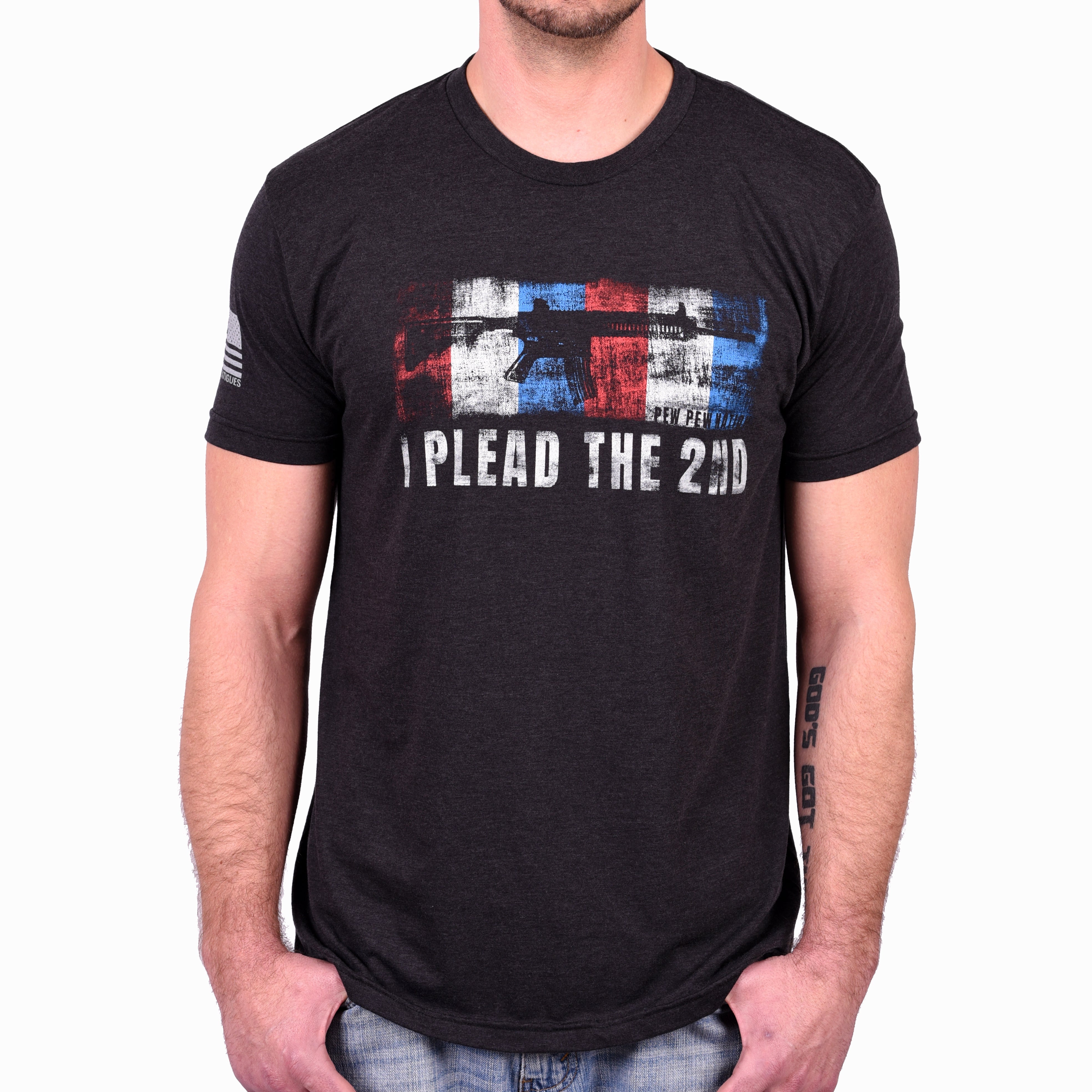 Men's "I Plead the 2nd" T-Shirt by Pew Pew Nation - 0