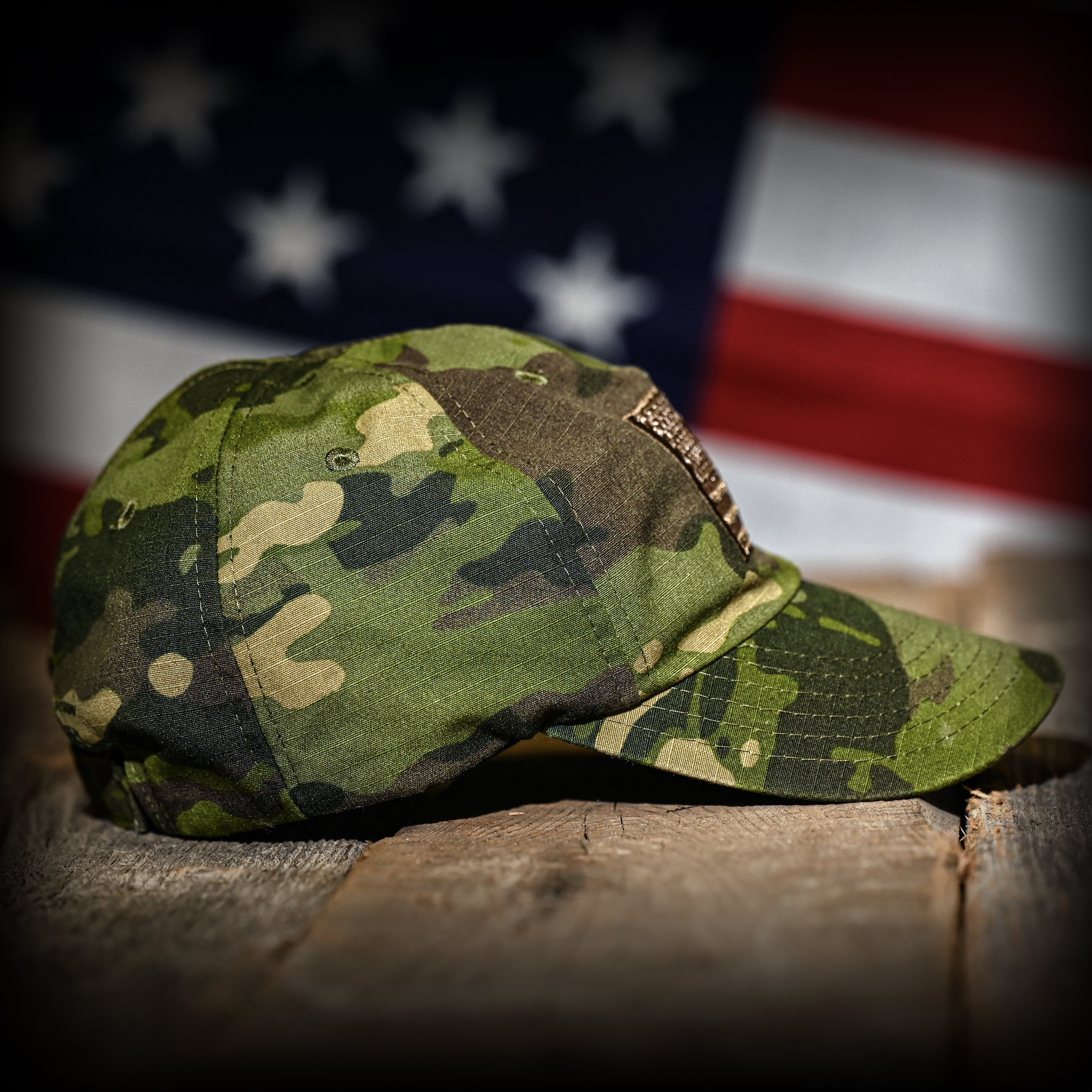 Tropic Multicam Full Fabric American Flag Range Hat