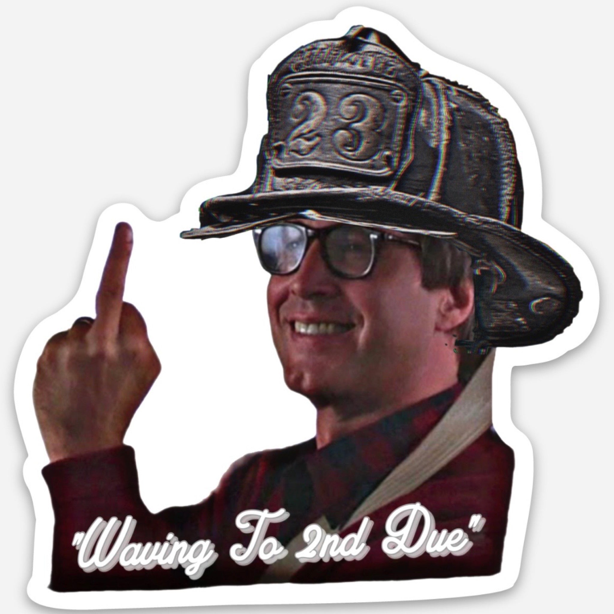 Waving to 2nd Due Stickers (3-Pack)