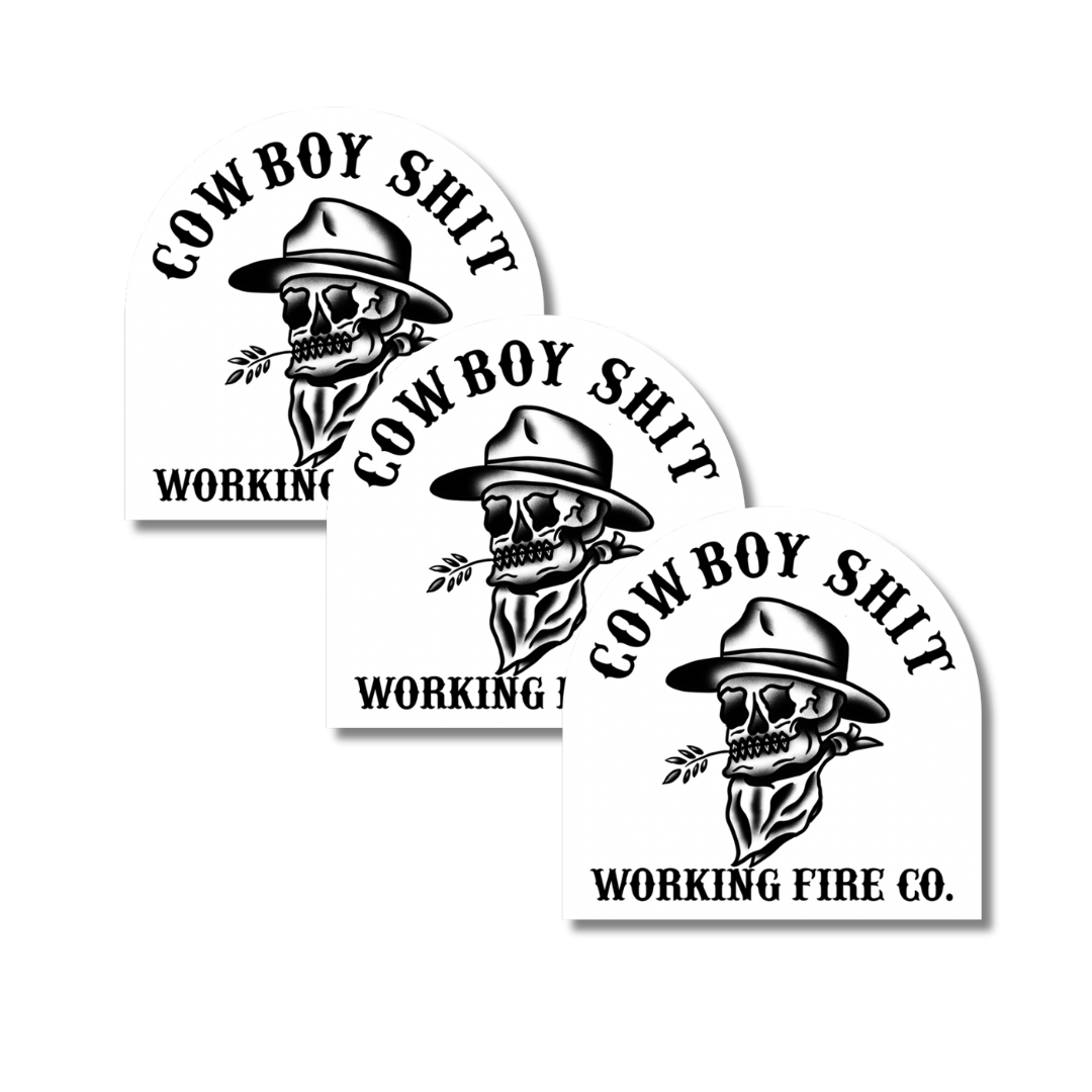 Cowboy Shit Stickers - 3 Pack