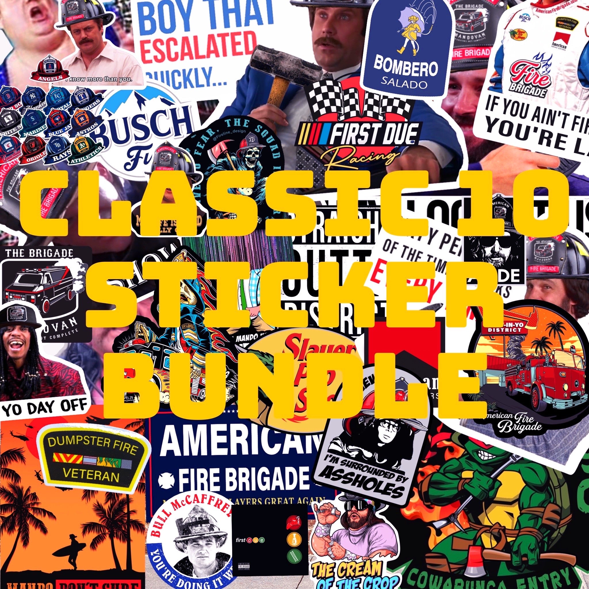 Classic 10 Sticker Bundle