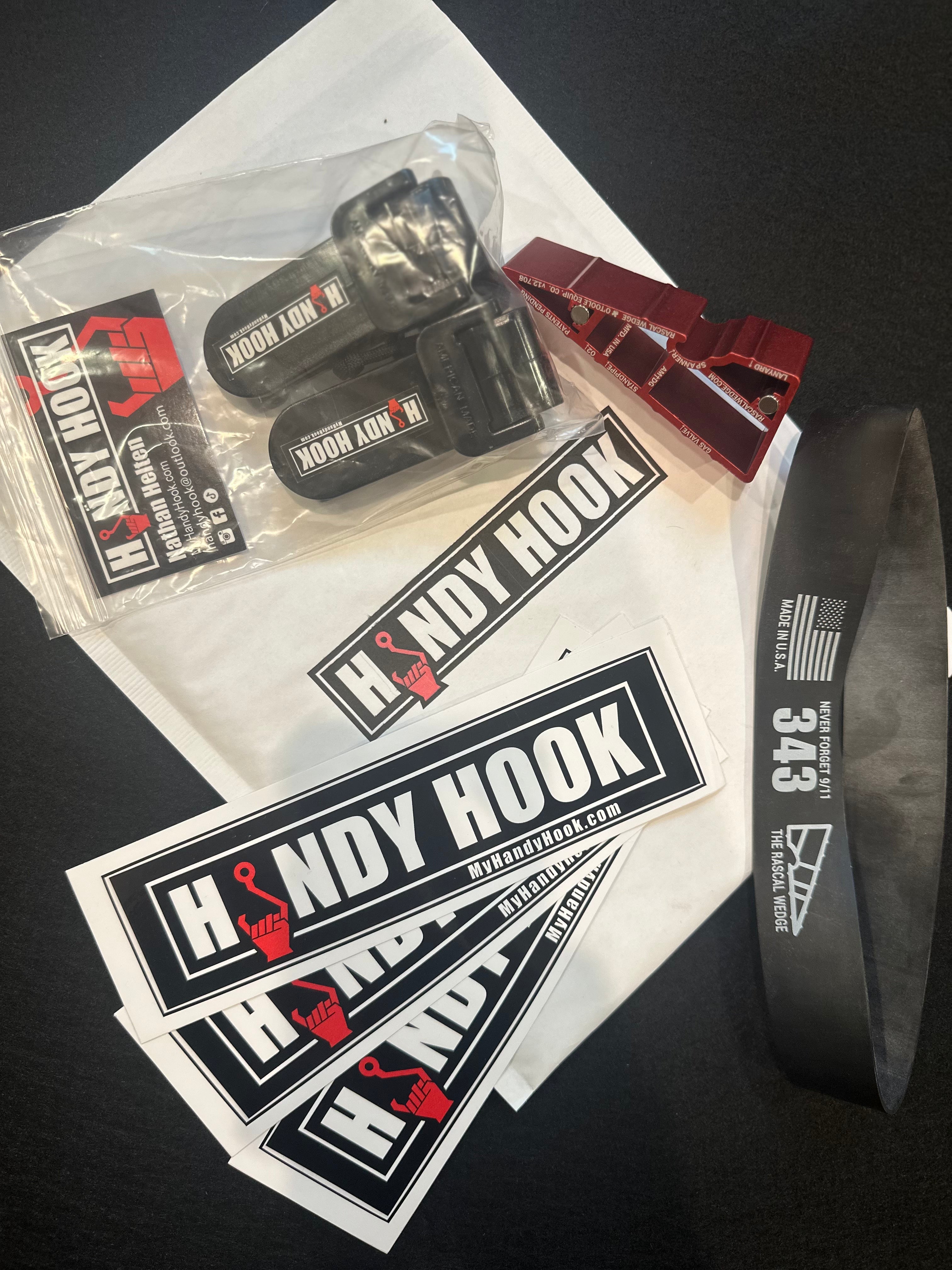 Handy Hook, Wedge, Helmet Strap and Decal Gift Set - 0