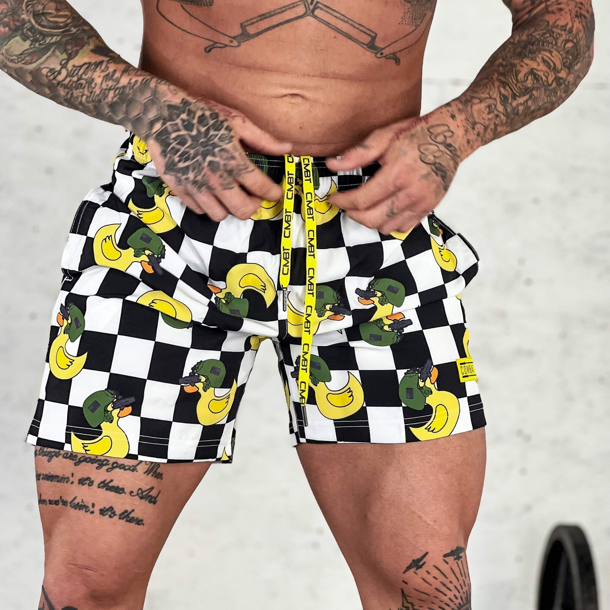 MEN'S PERFORMANCE TRAINING SHORTS V3 | 5.5" INSEAM | CHECKERED PATTERN TACTIDUCK - 0