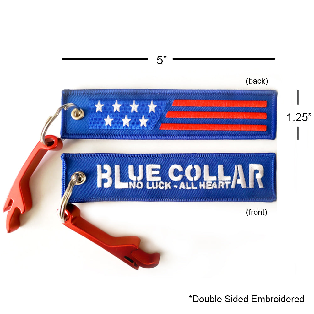 Blue Collar American Key Chain & Bottle Opener