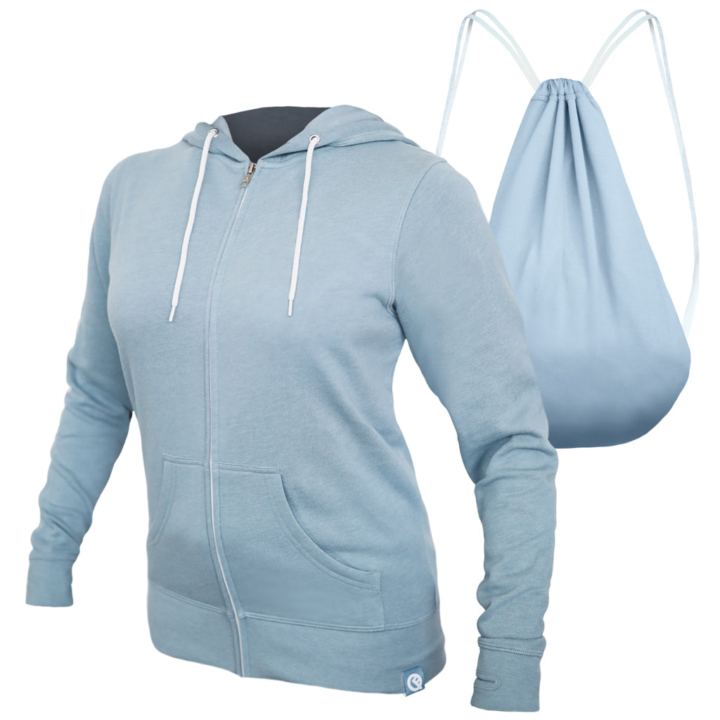 Women's Hero Hoodie Lite (Misty Blue)