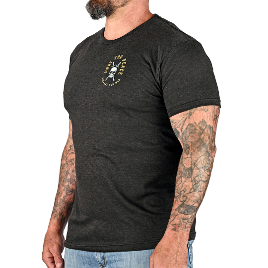 Men's Pray for Peace | Prepare for War Patriotic T-Shirt - 0