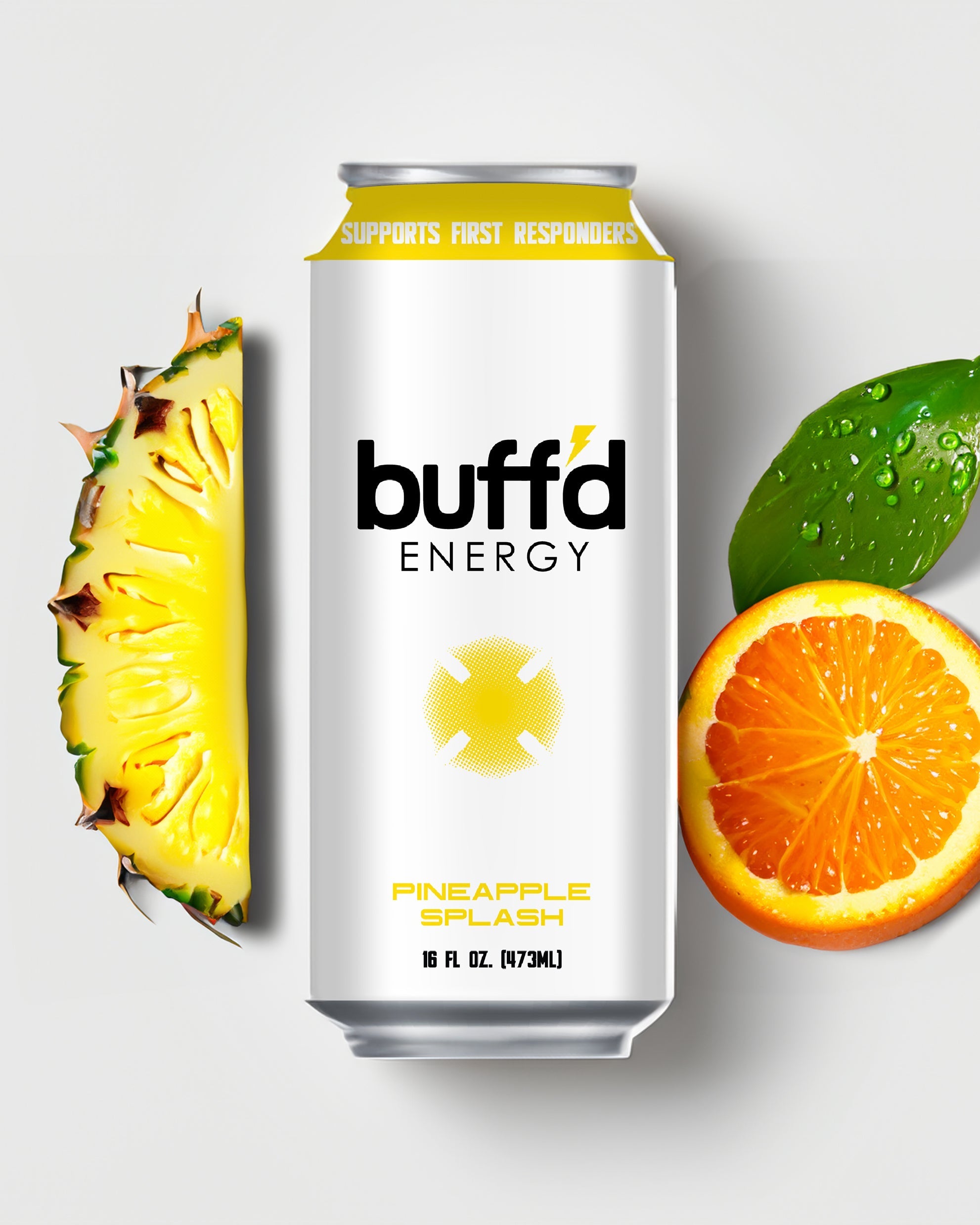 Buff'd Energy Pineapple Splash 12 Pack