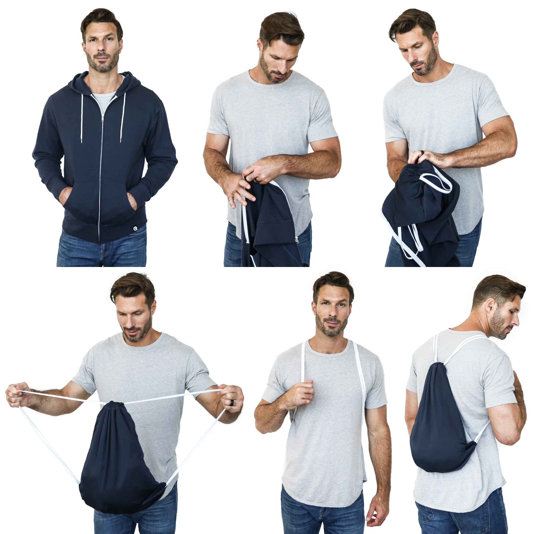 Hero Hoodie Lite (Midnight Navy)