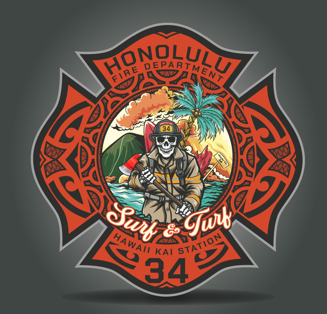 HONOLULU 34 Sticker