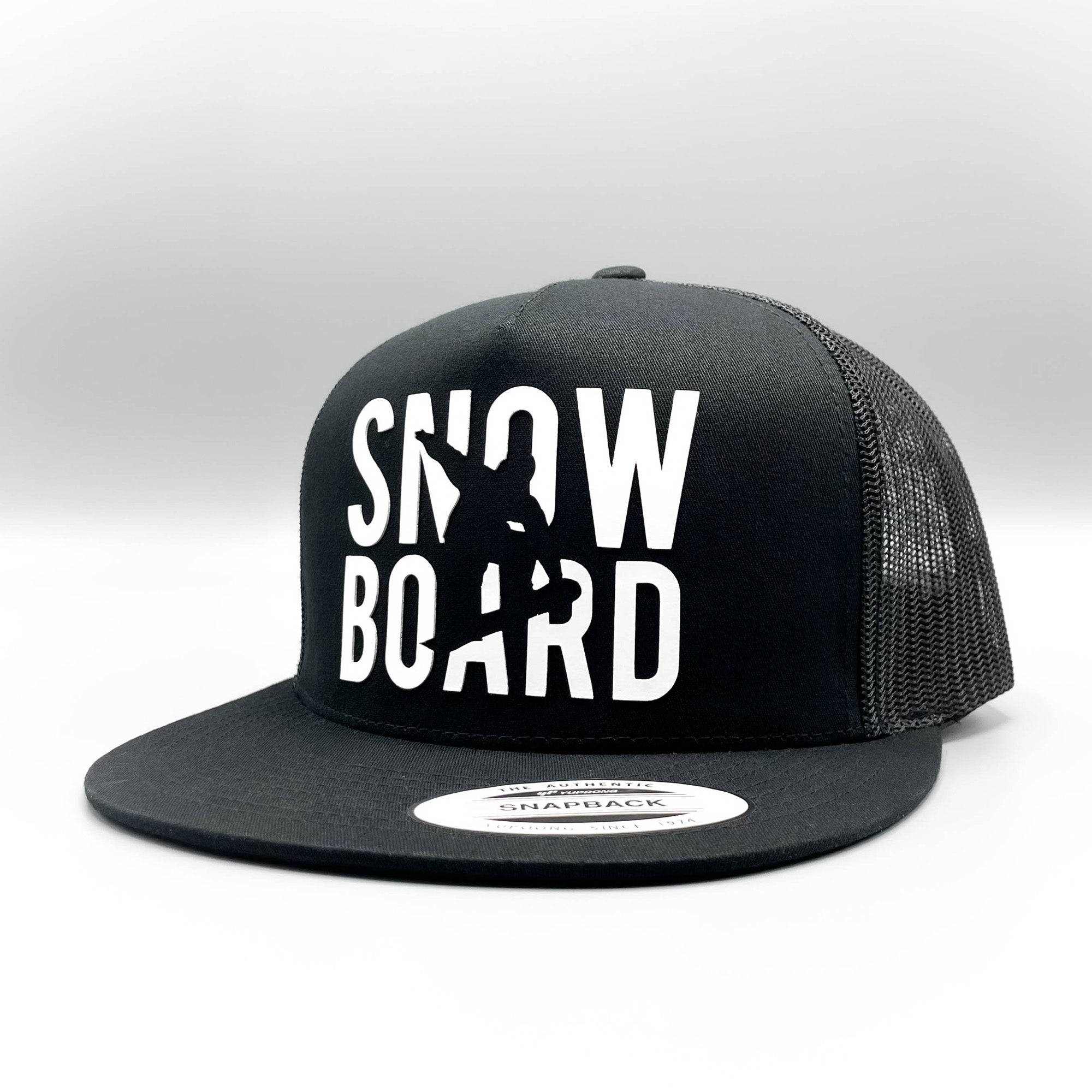 Snowboard Raised Lettering Trucker