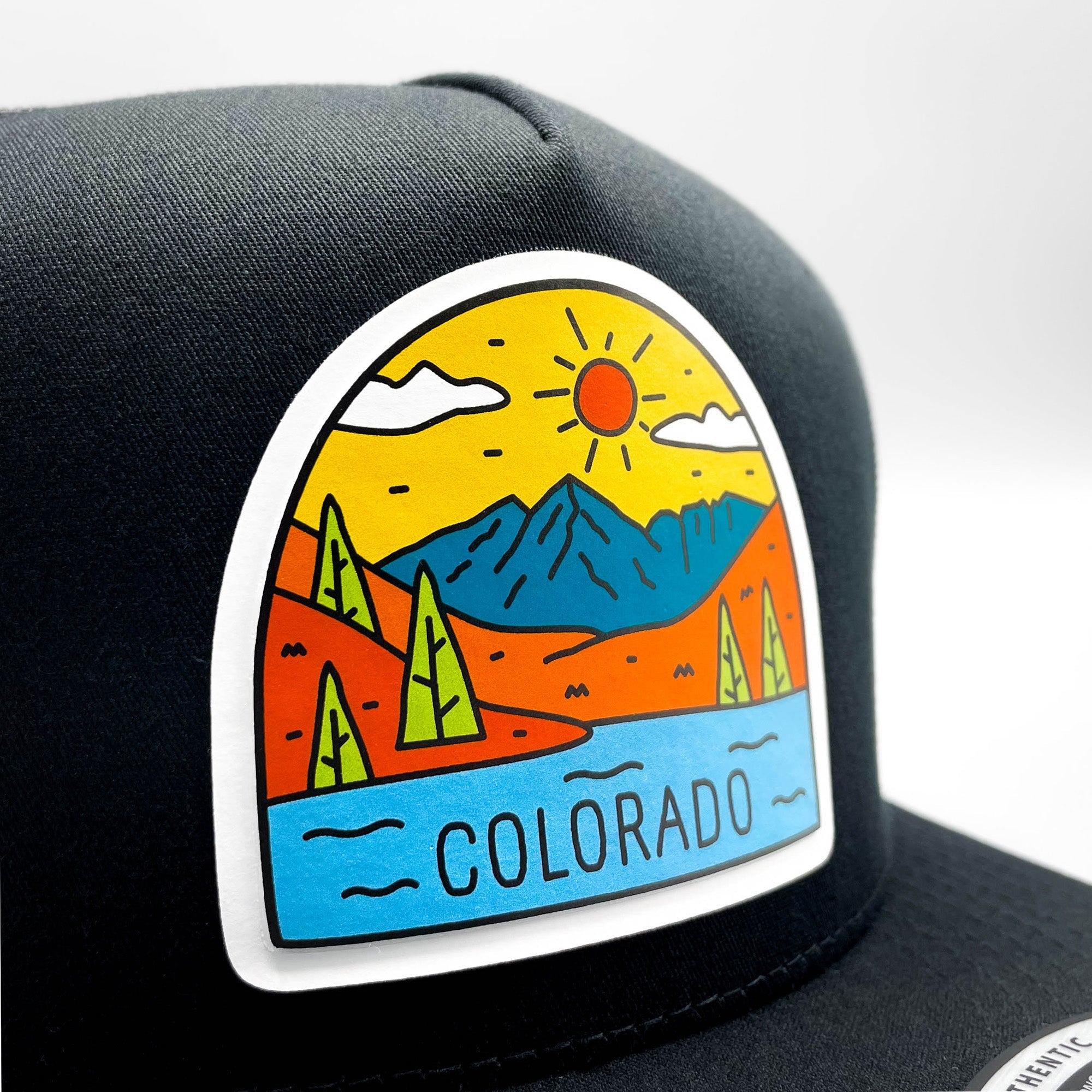 Colorado Mountain Scene Retro Trucker - 0