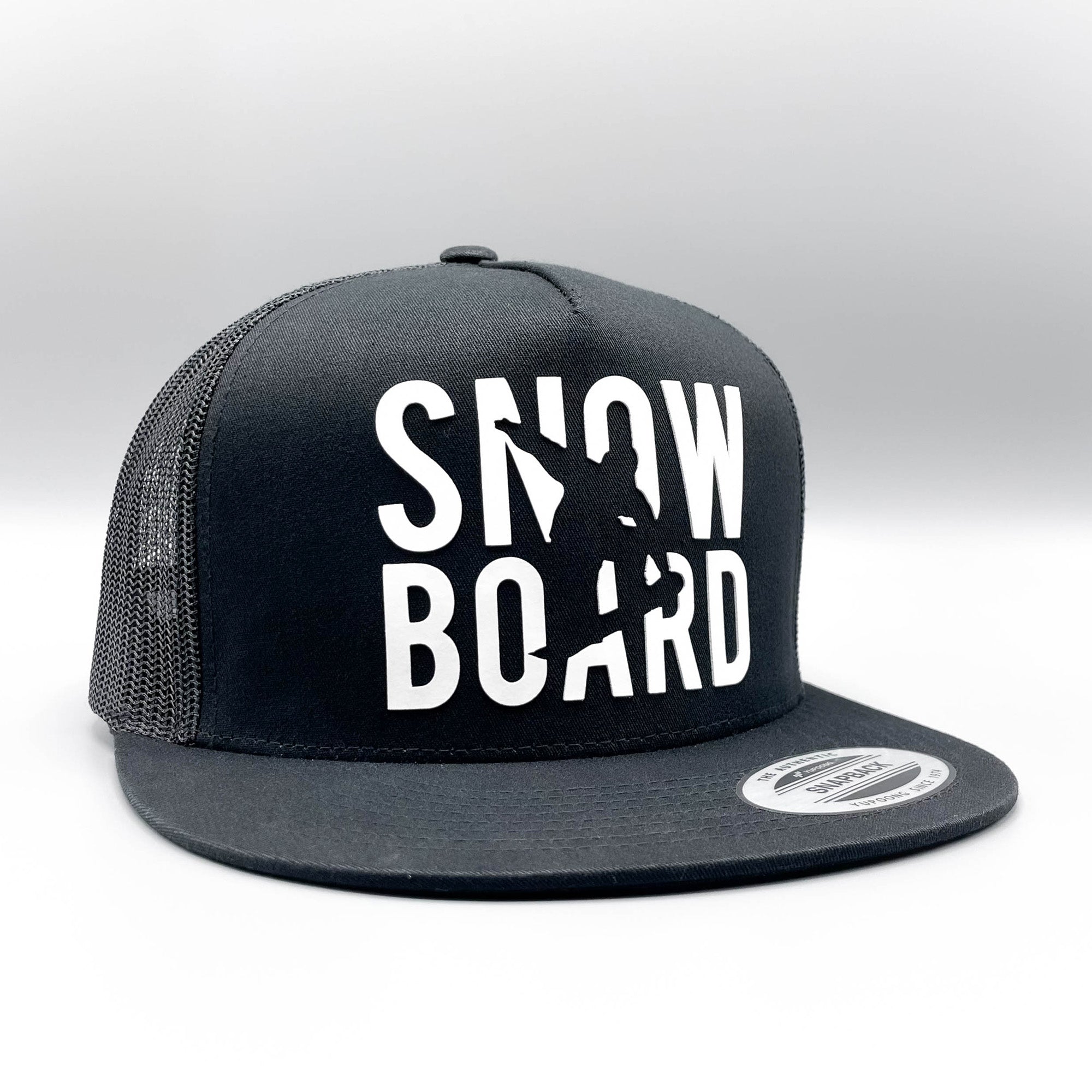 Snowboard Raised Lettering Trucker