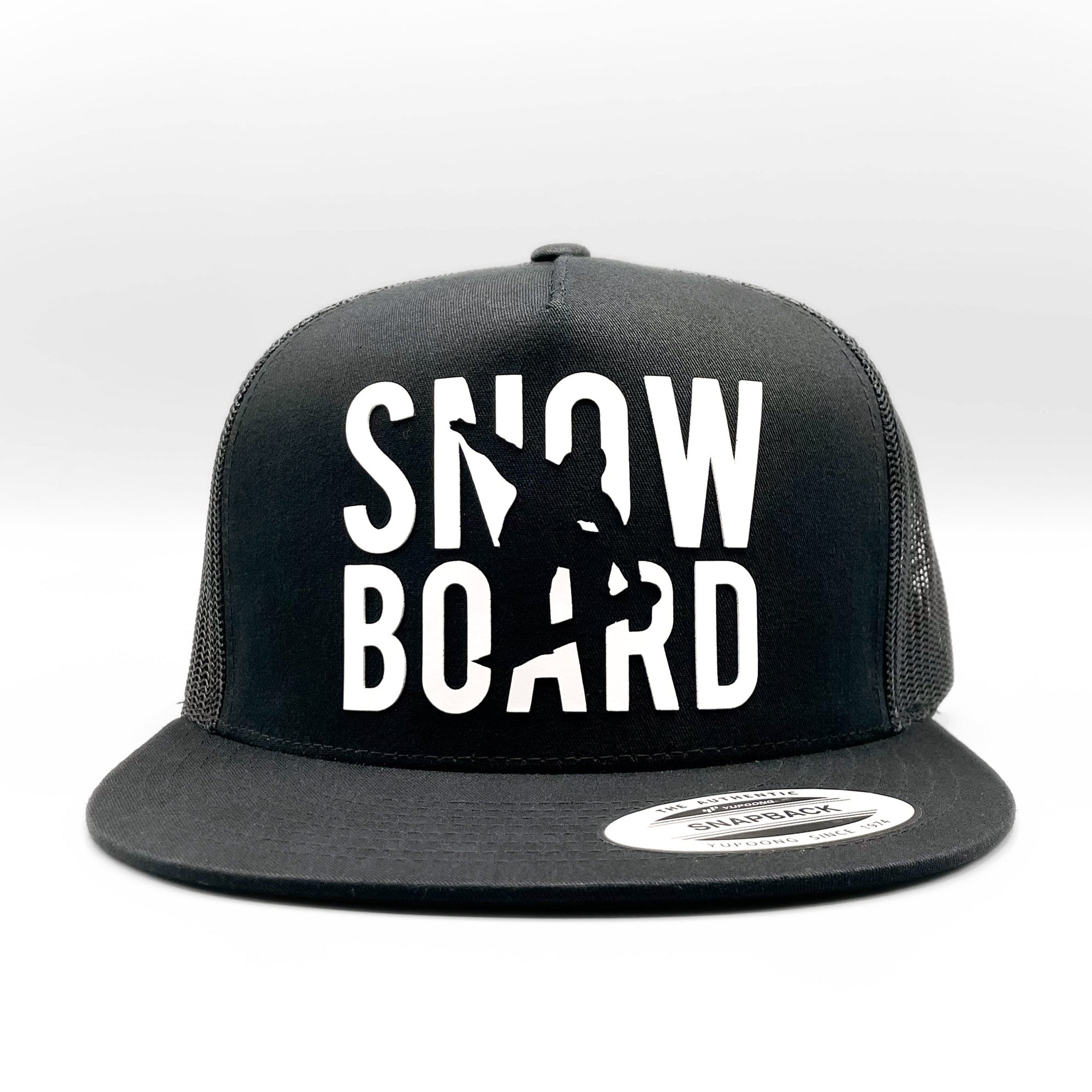 Snowboard Raised Lettering Trucker