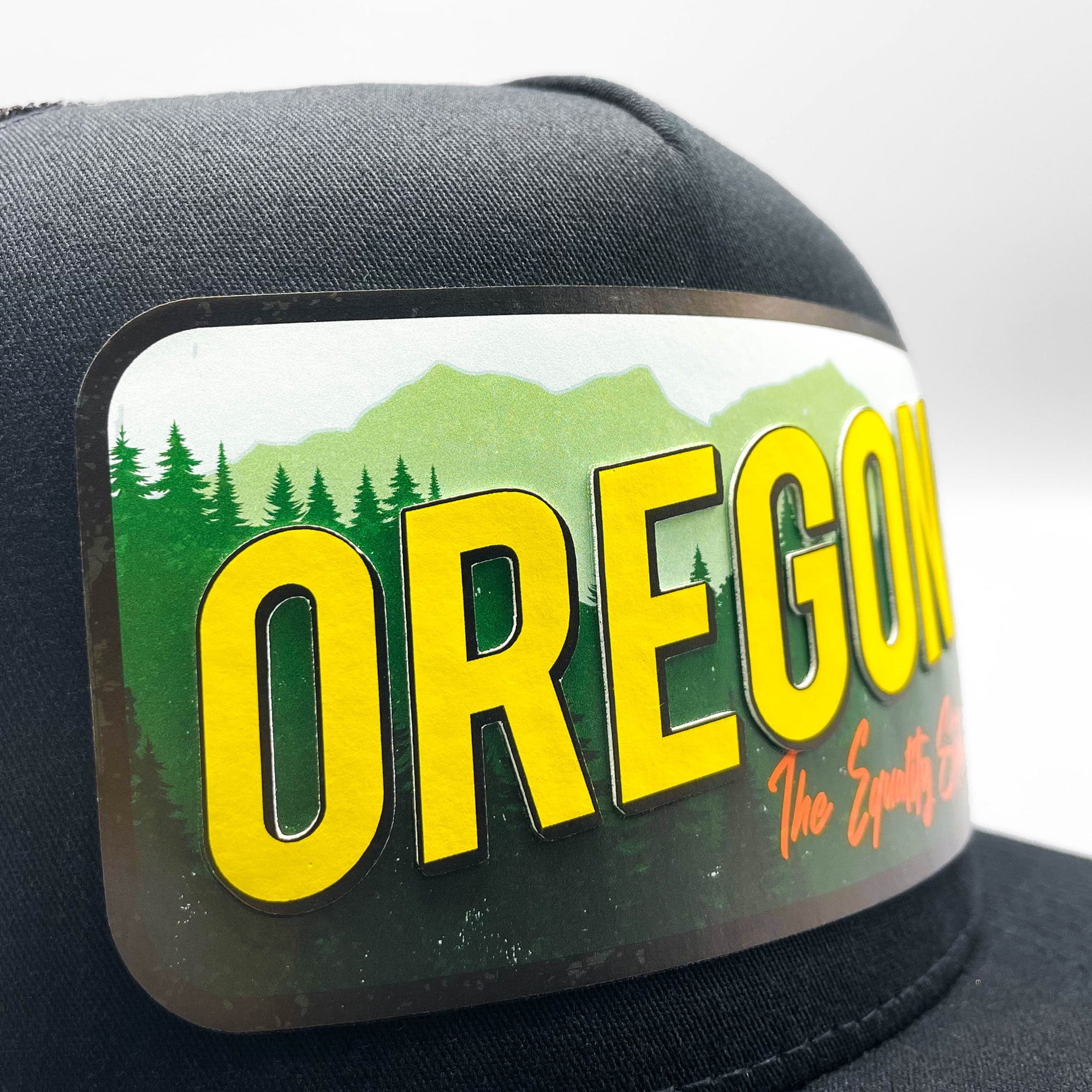 Oregon Ducks State Retro Trucker Hat - 0