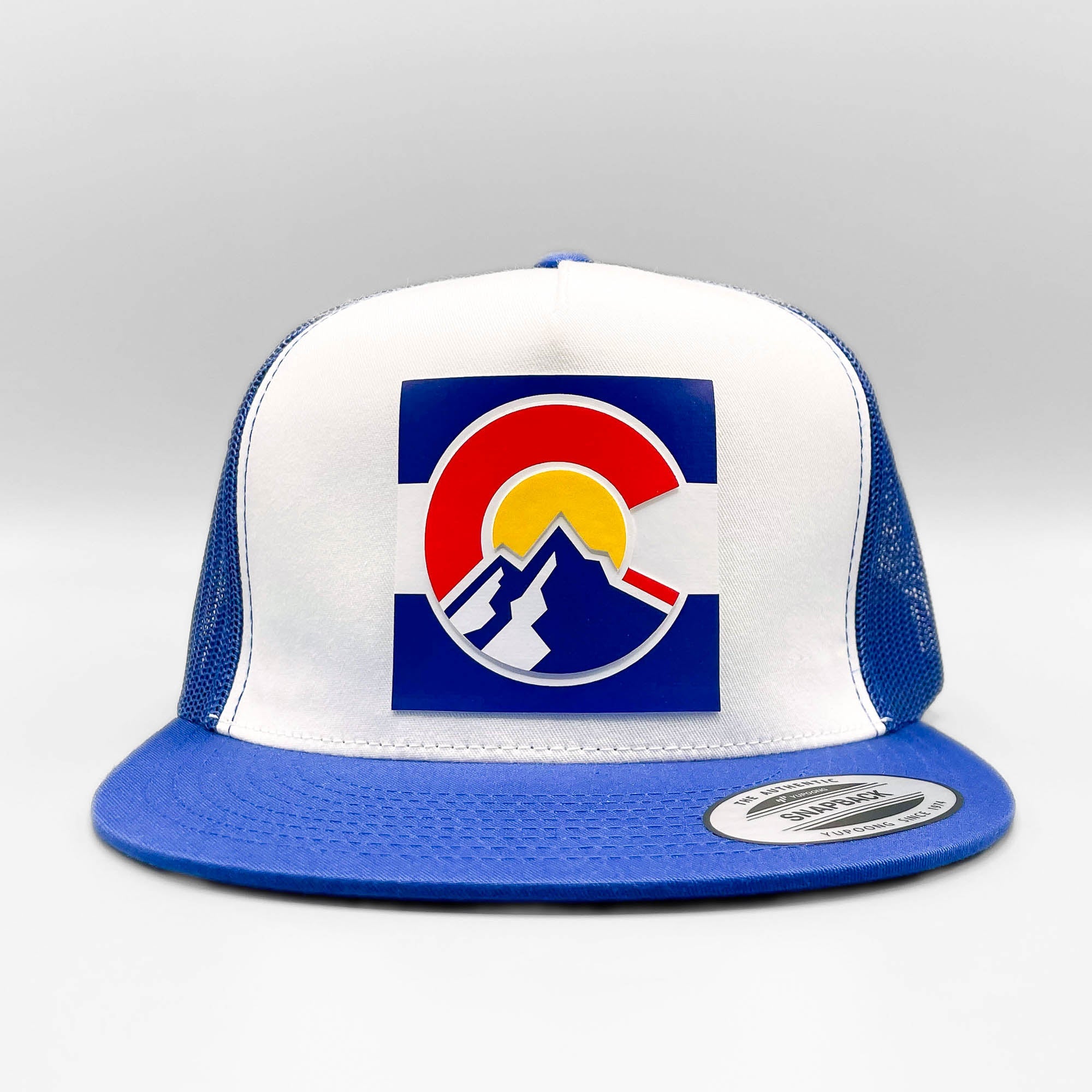 Colorado Raised Square Flag Trucker