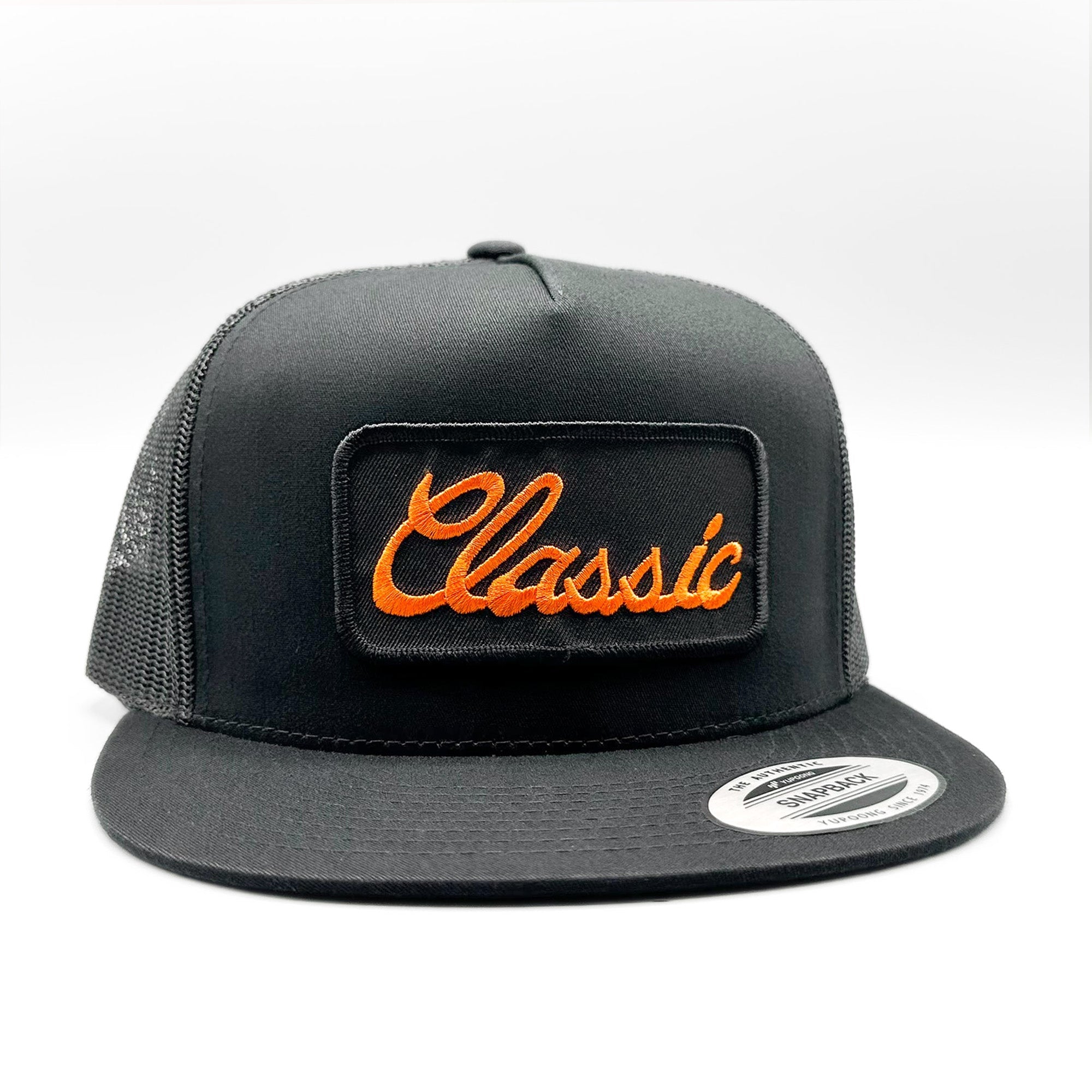 Classic Embroidered Script Trucker Hat